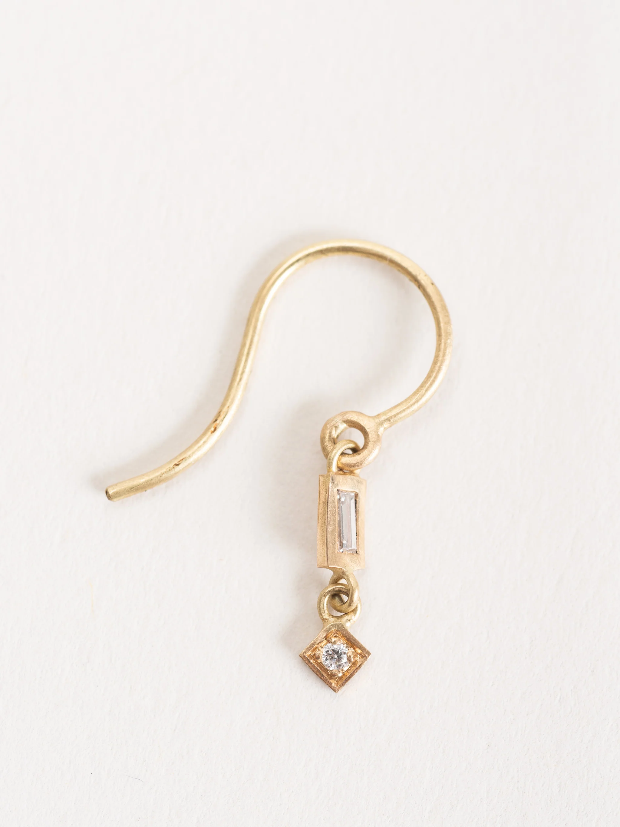 baguette drop earrings - Image 2