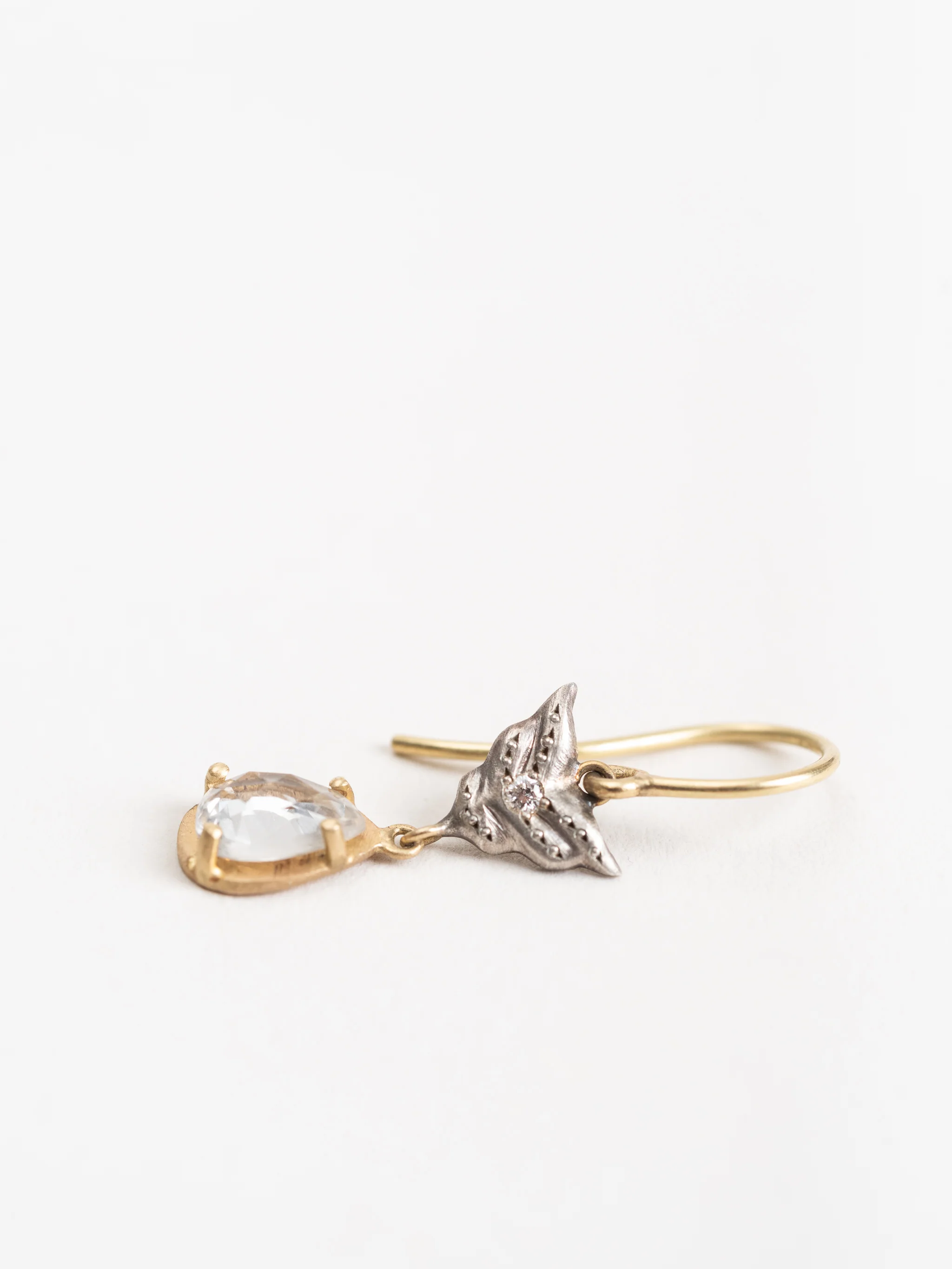 white sapphire wing earrings - Image 3