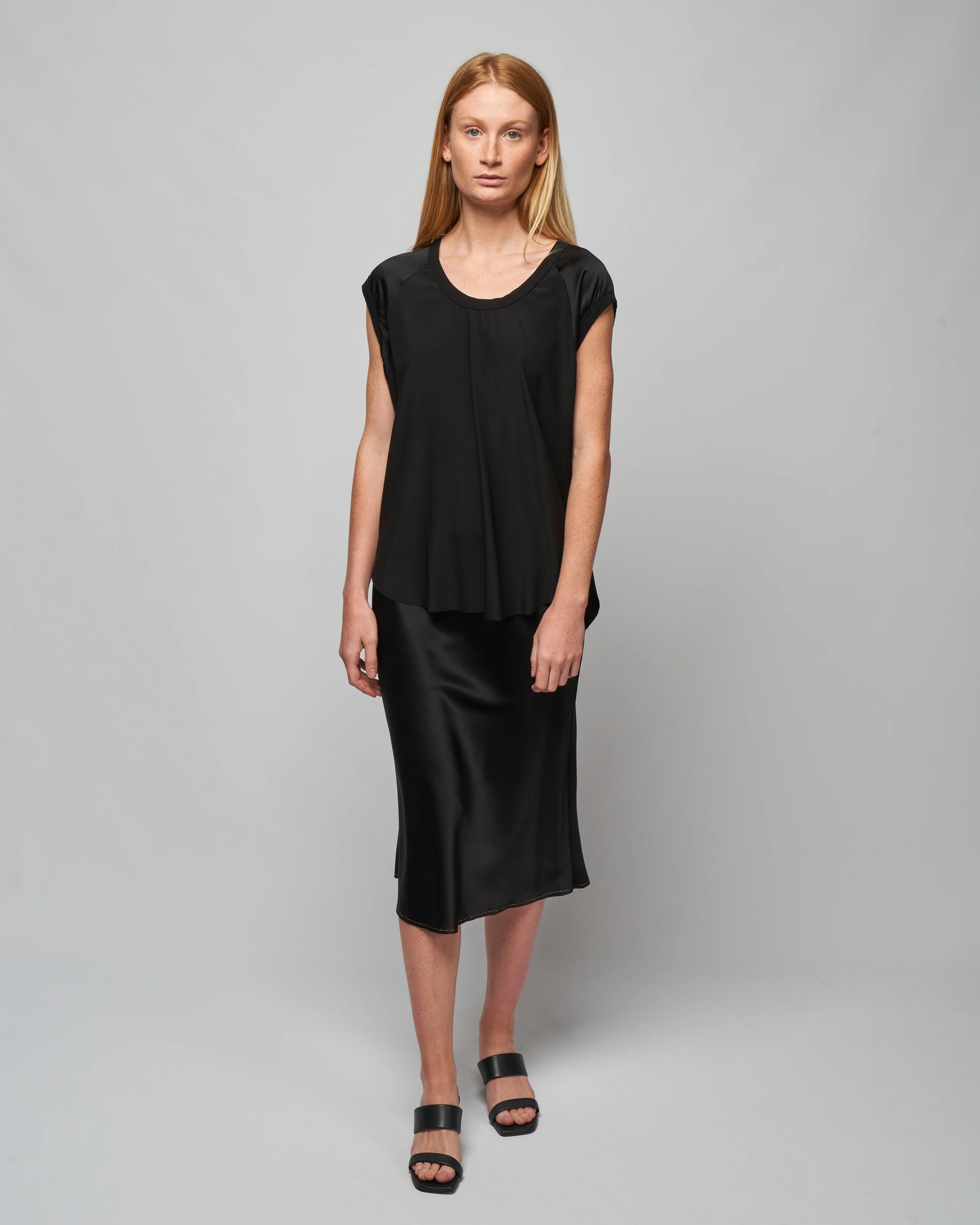 char capsleeve baseball tee - jet - Image 2