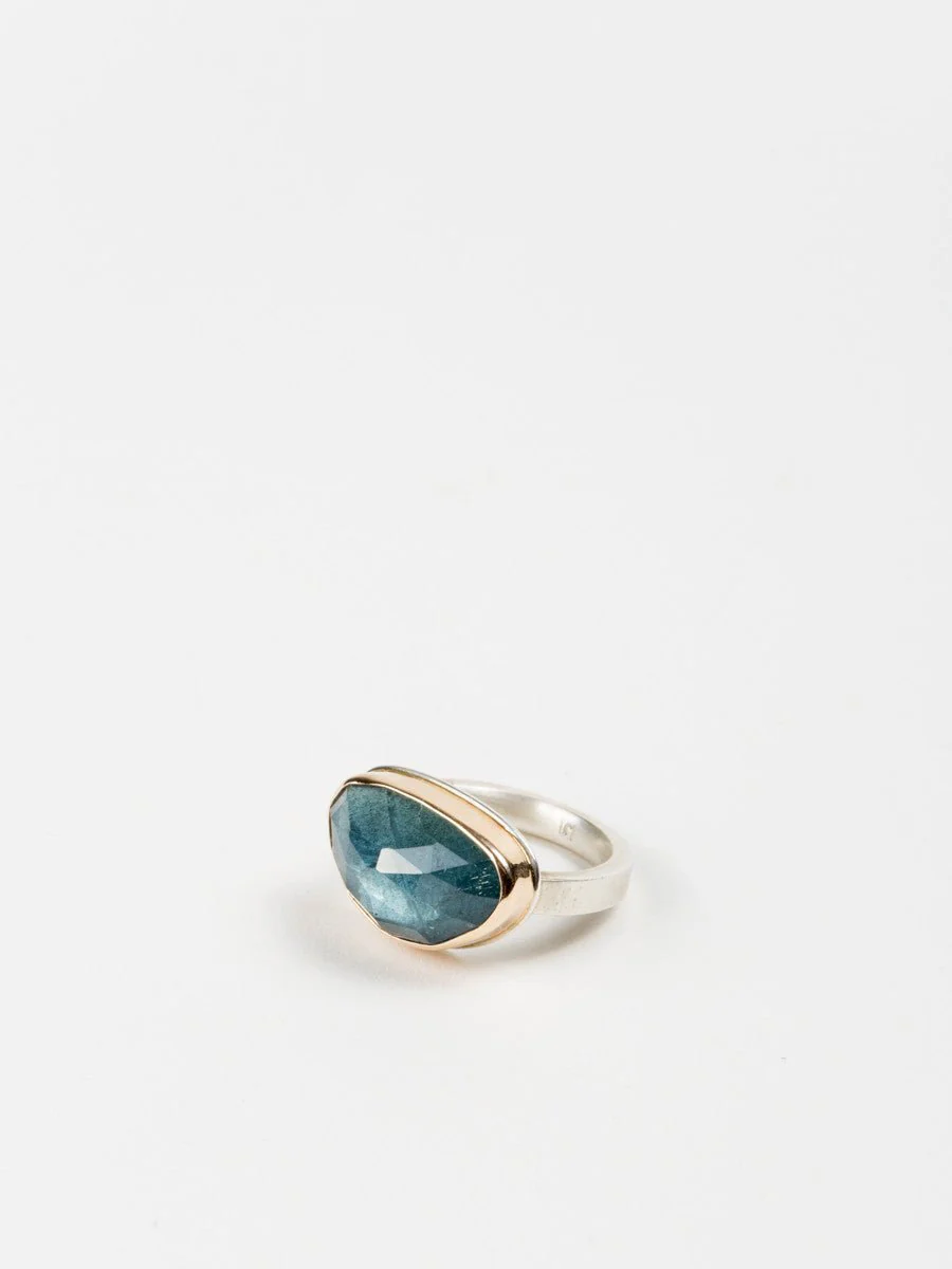 moss aquamarine ring