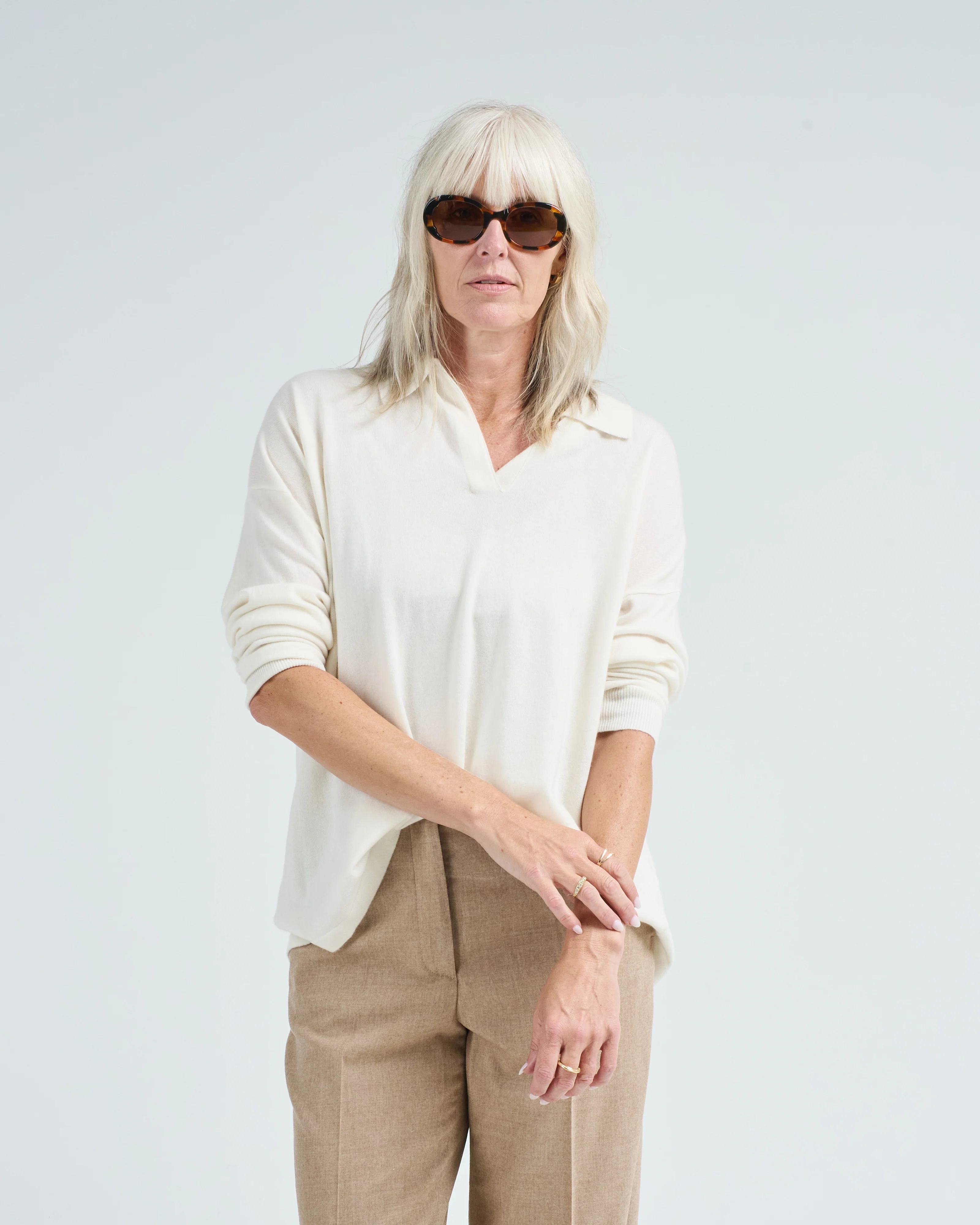 victoria plain oversized sweater - Image 2