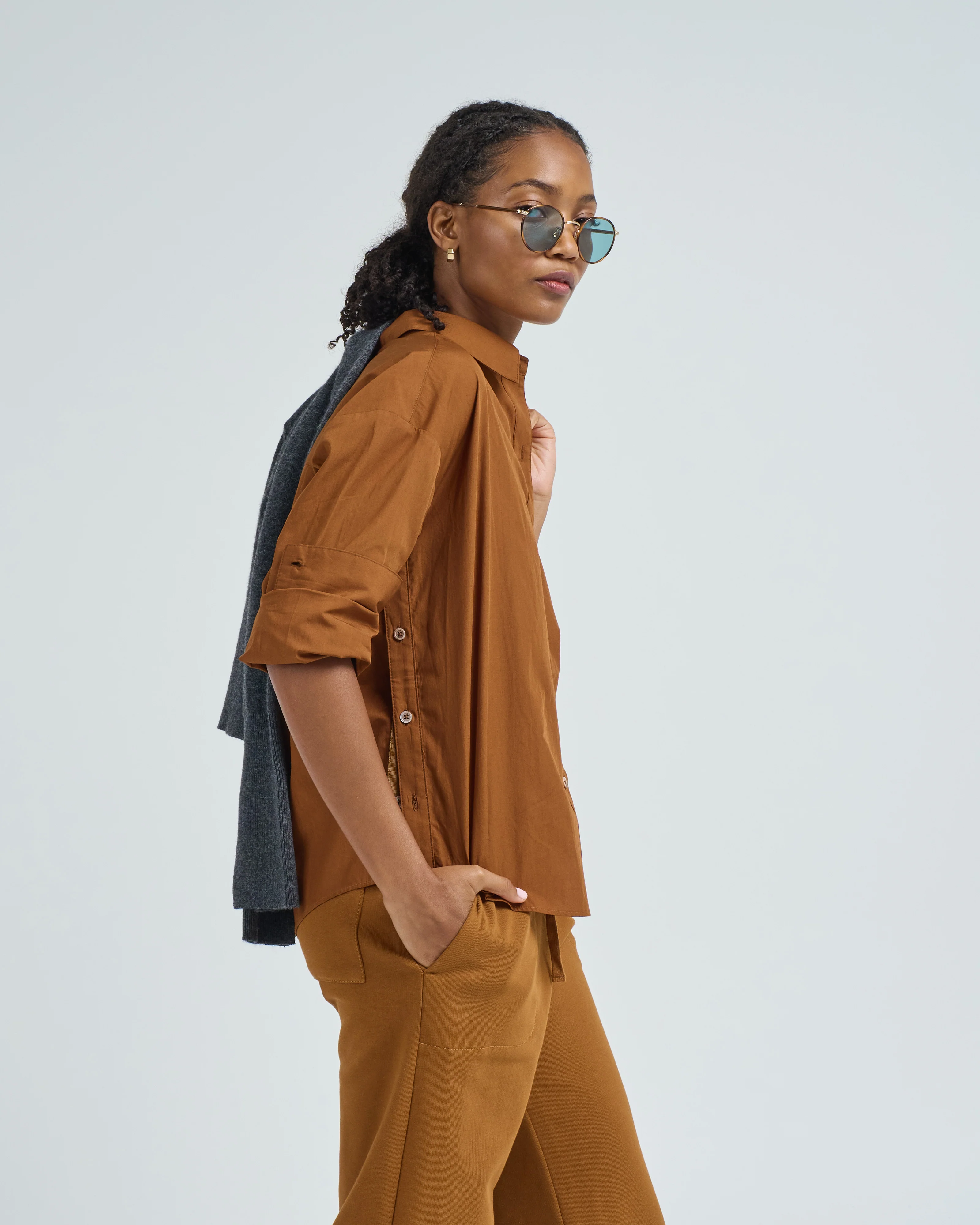 watts side button down shirt - Image 3
