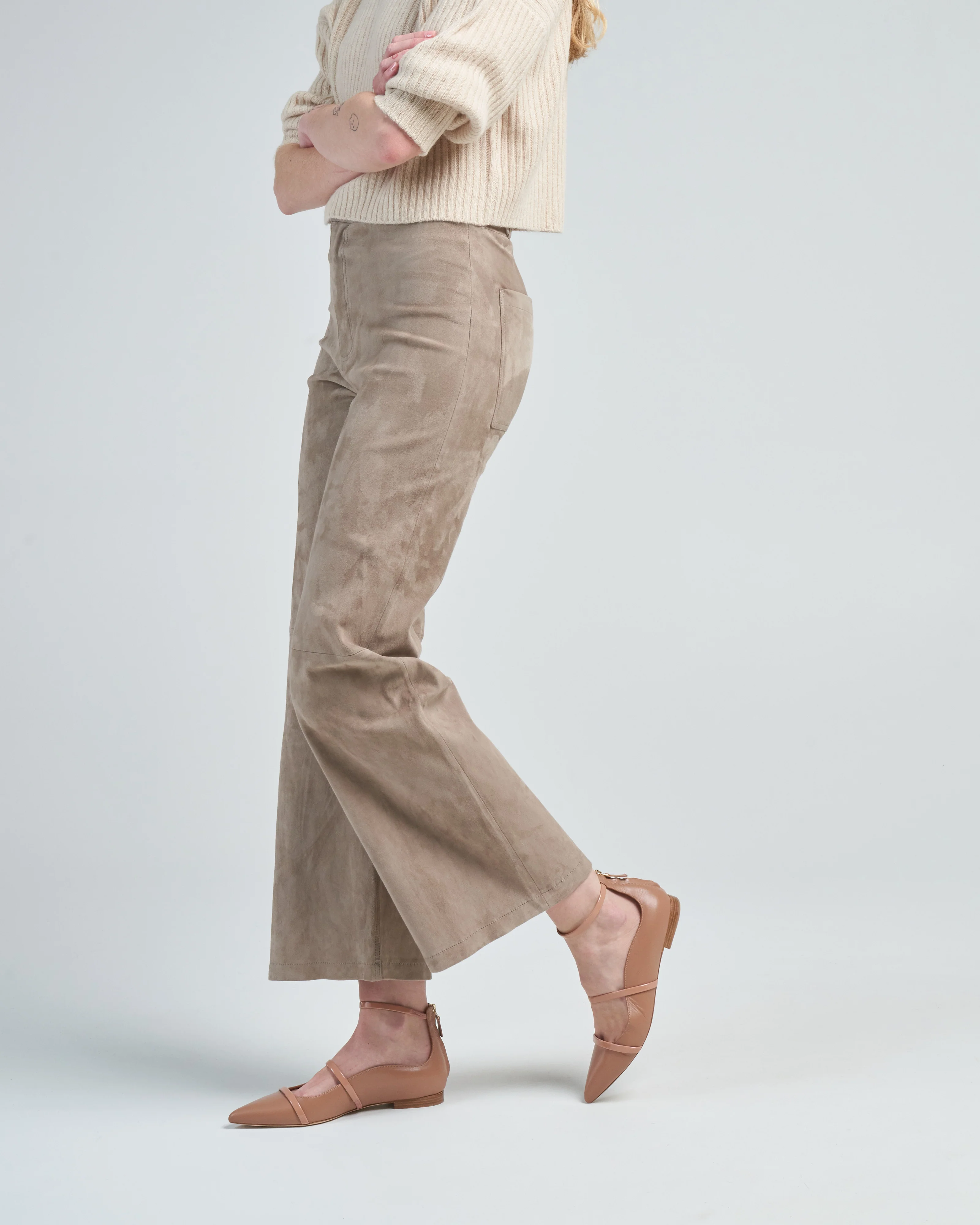 giacinta stretch suede pant - Image 3