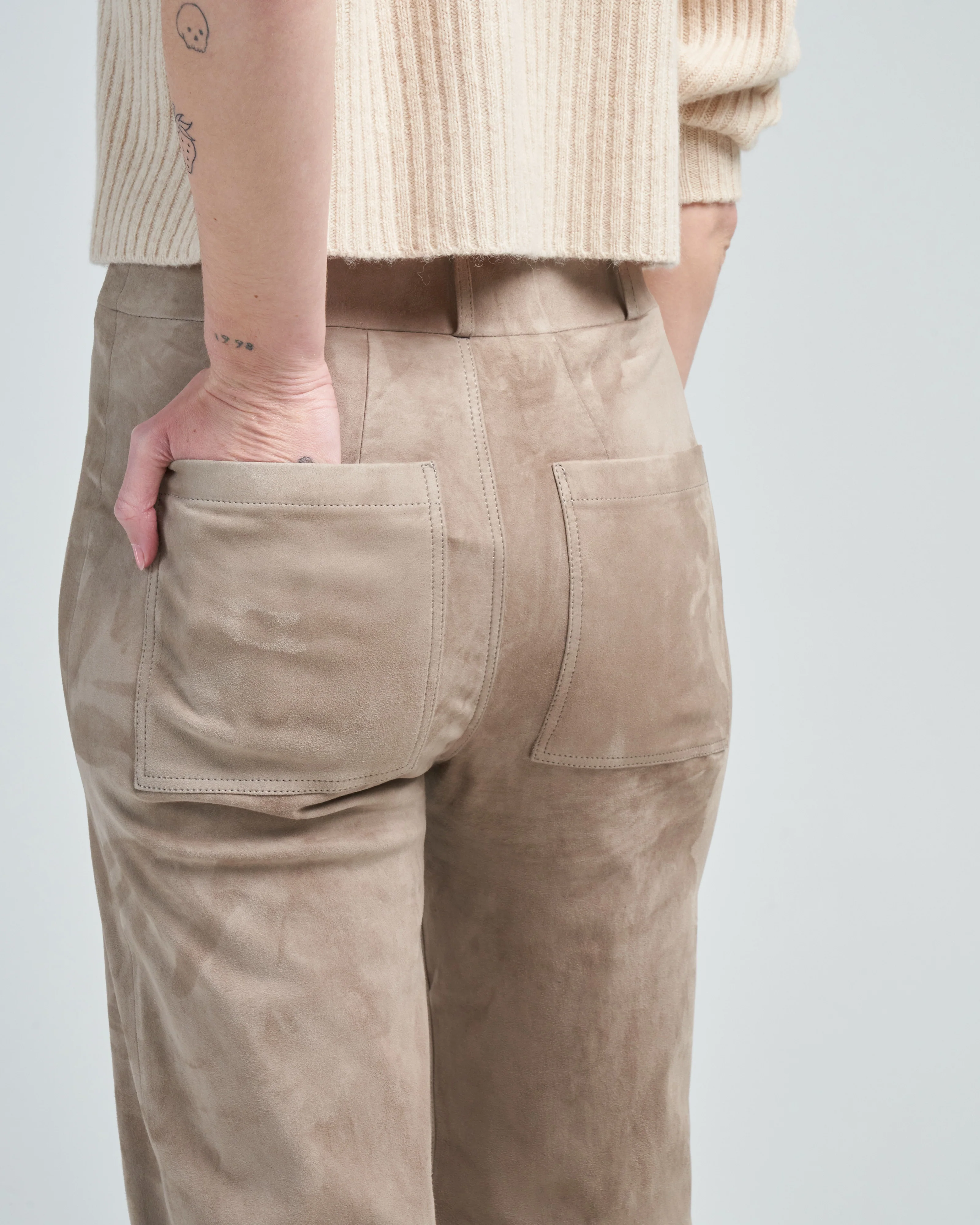 giacinta stretch suede pant - Image 5