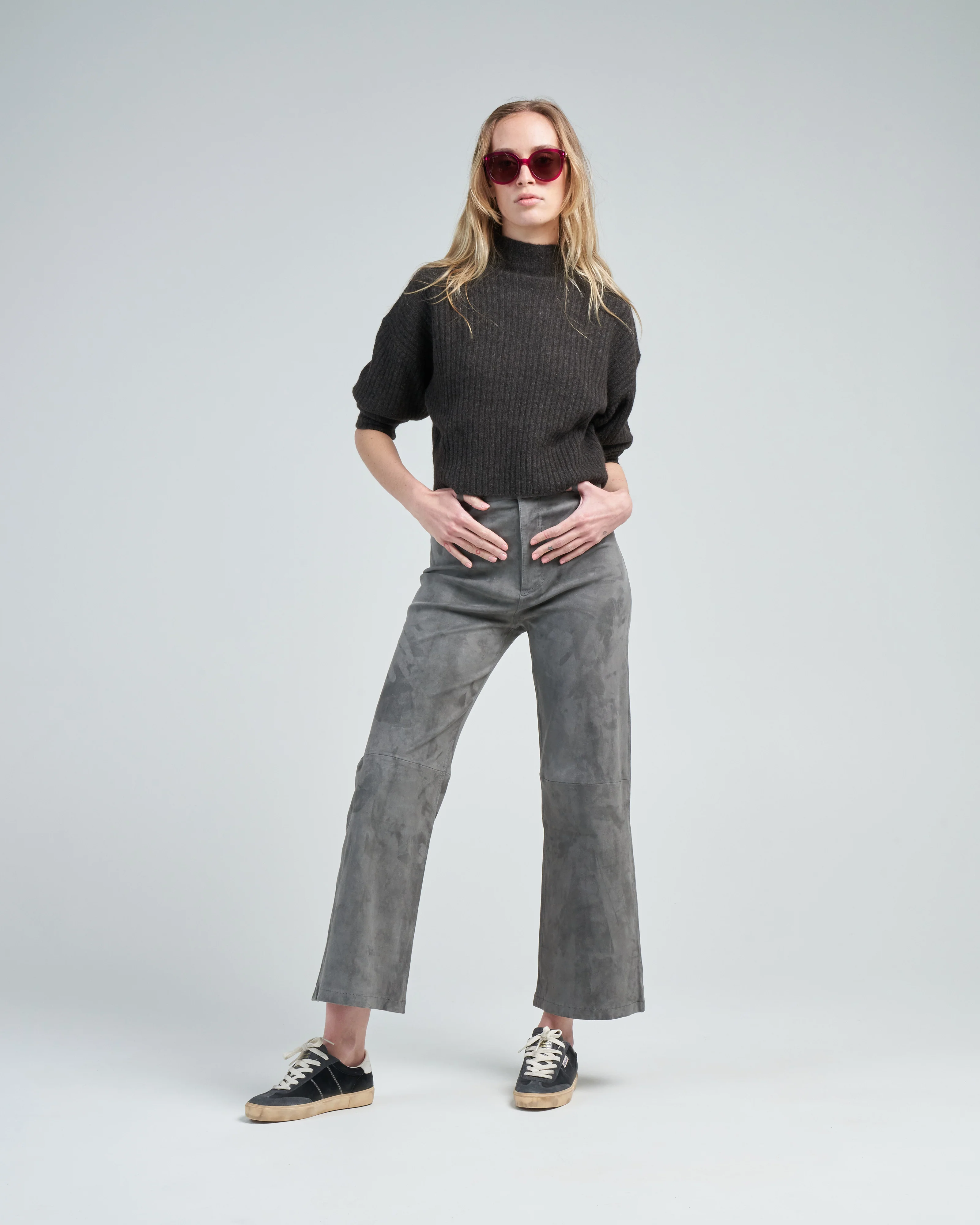 giacinta stretch suede pant - Image 2