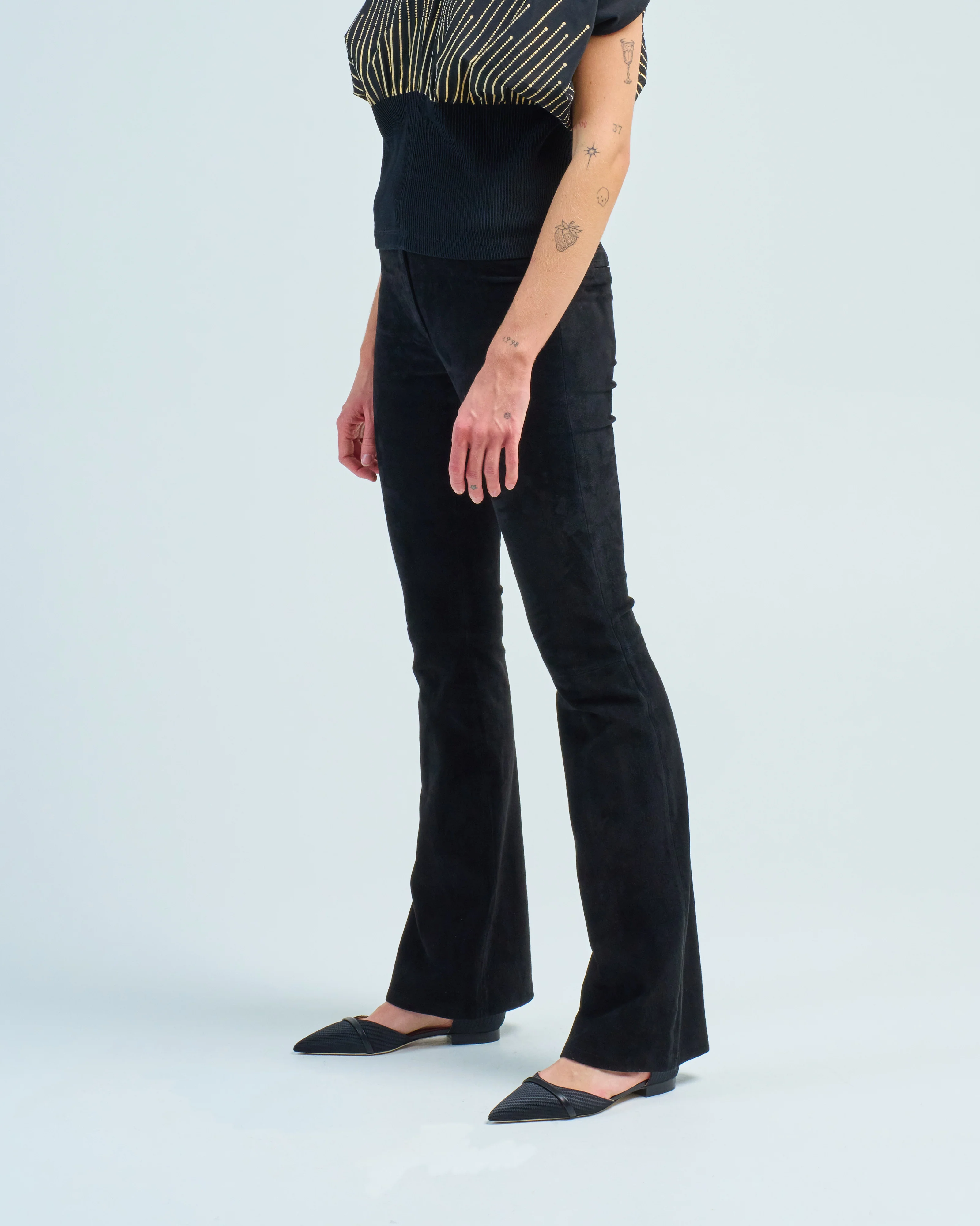 izzy stretch suede pant - Image 3