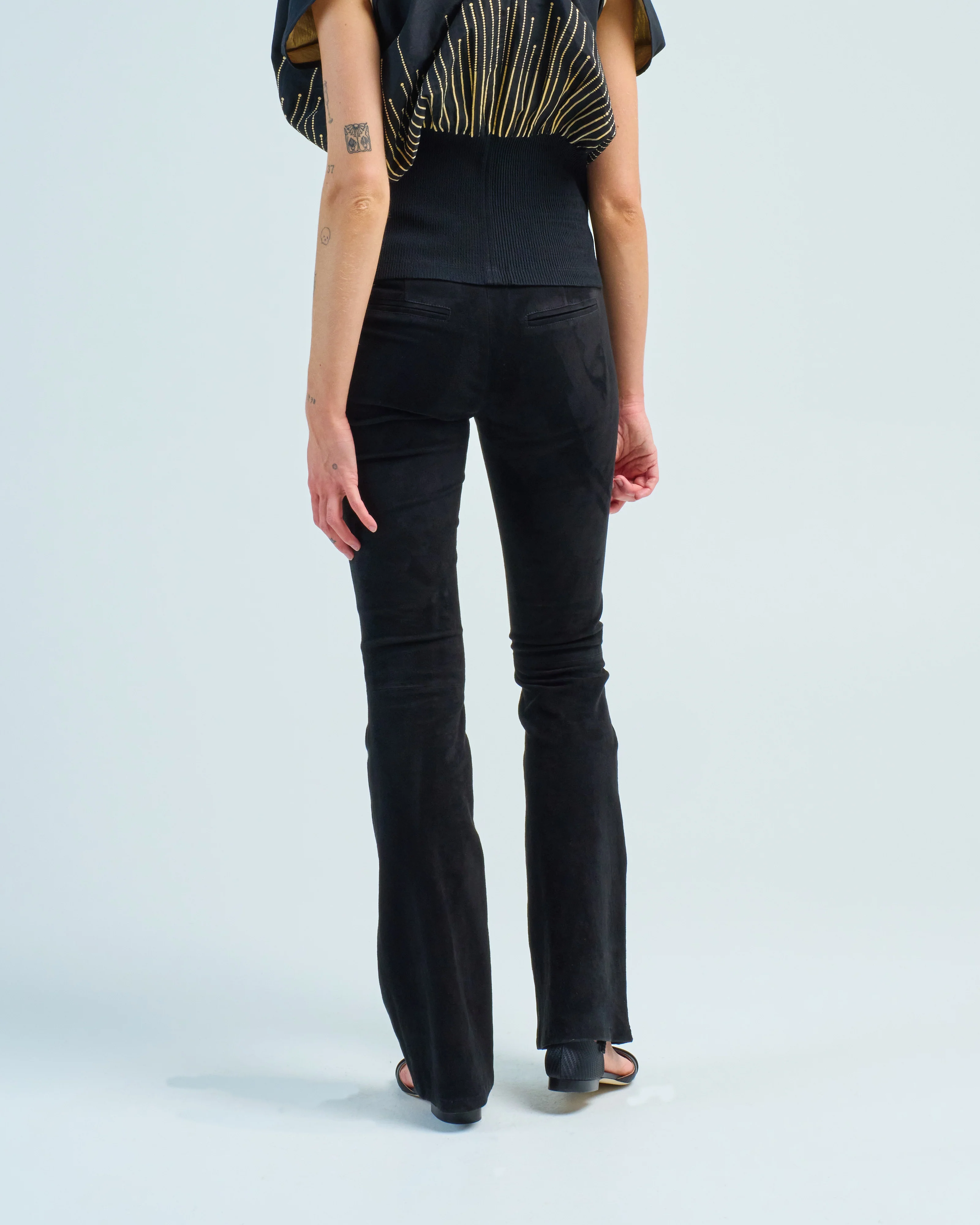 izzy stretch suede pant - Image 4