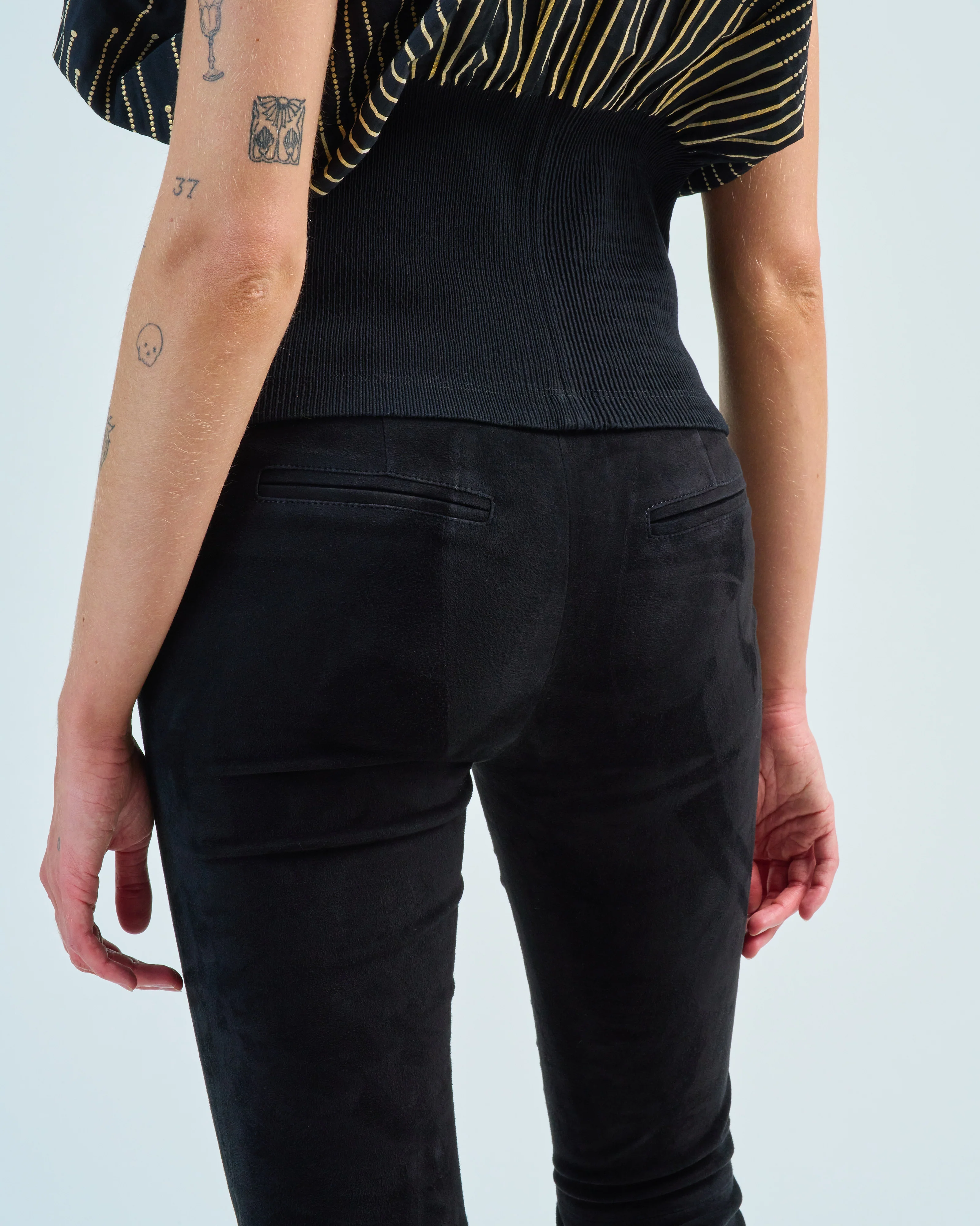 izzy stretch suede pant - Image 5