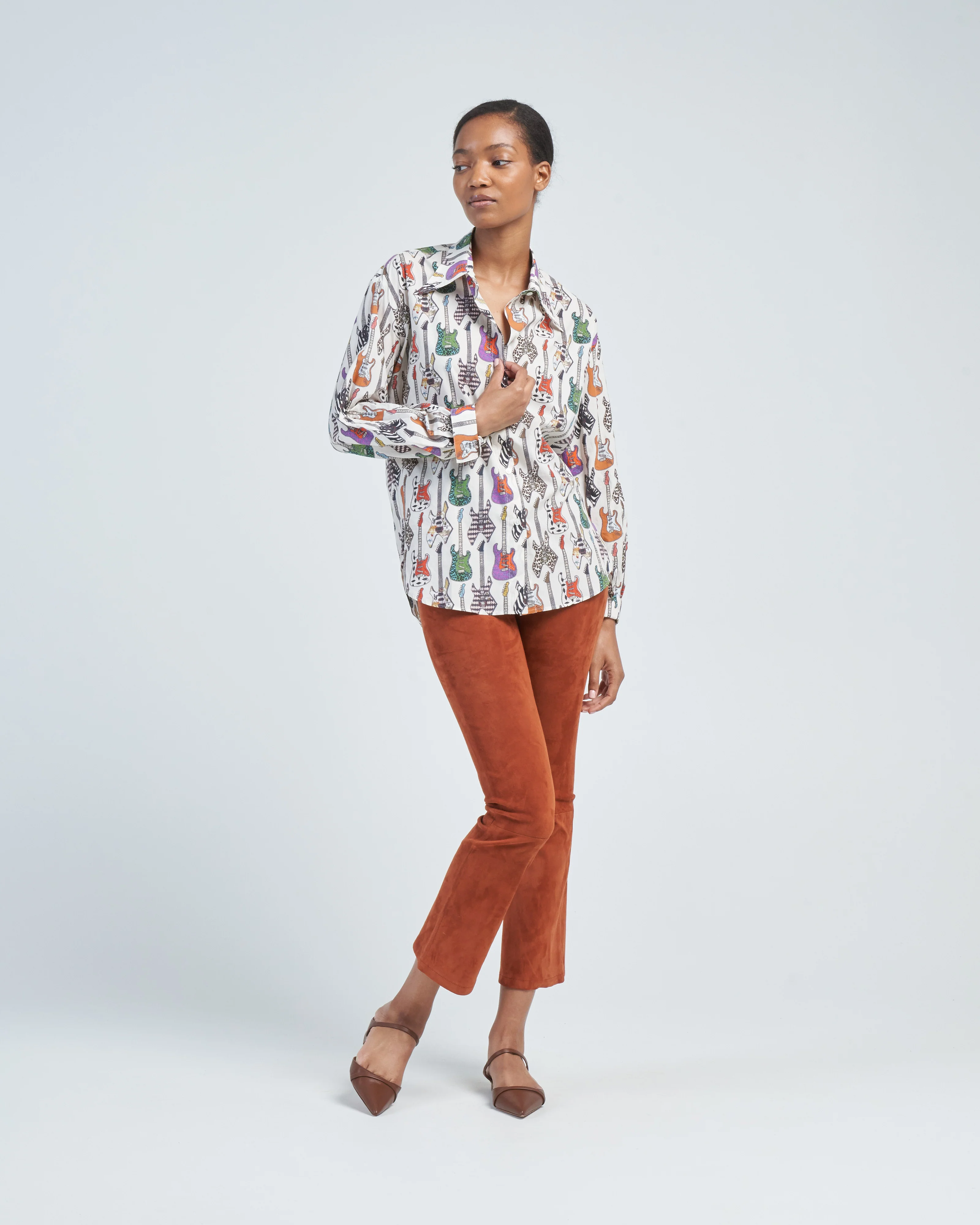 lively stretch suede pant - Image 2