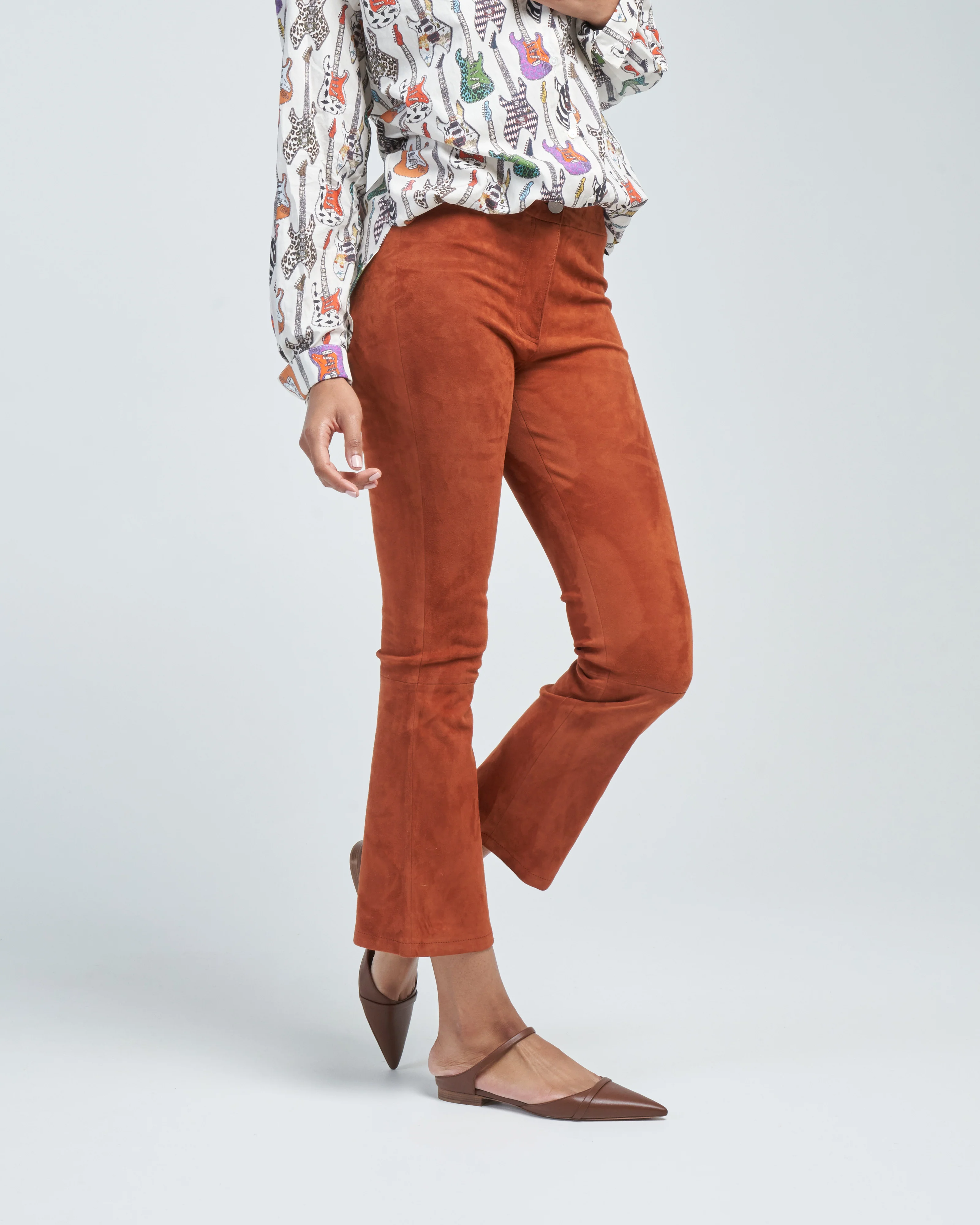 lively stretch suede pant - Image 3