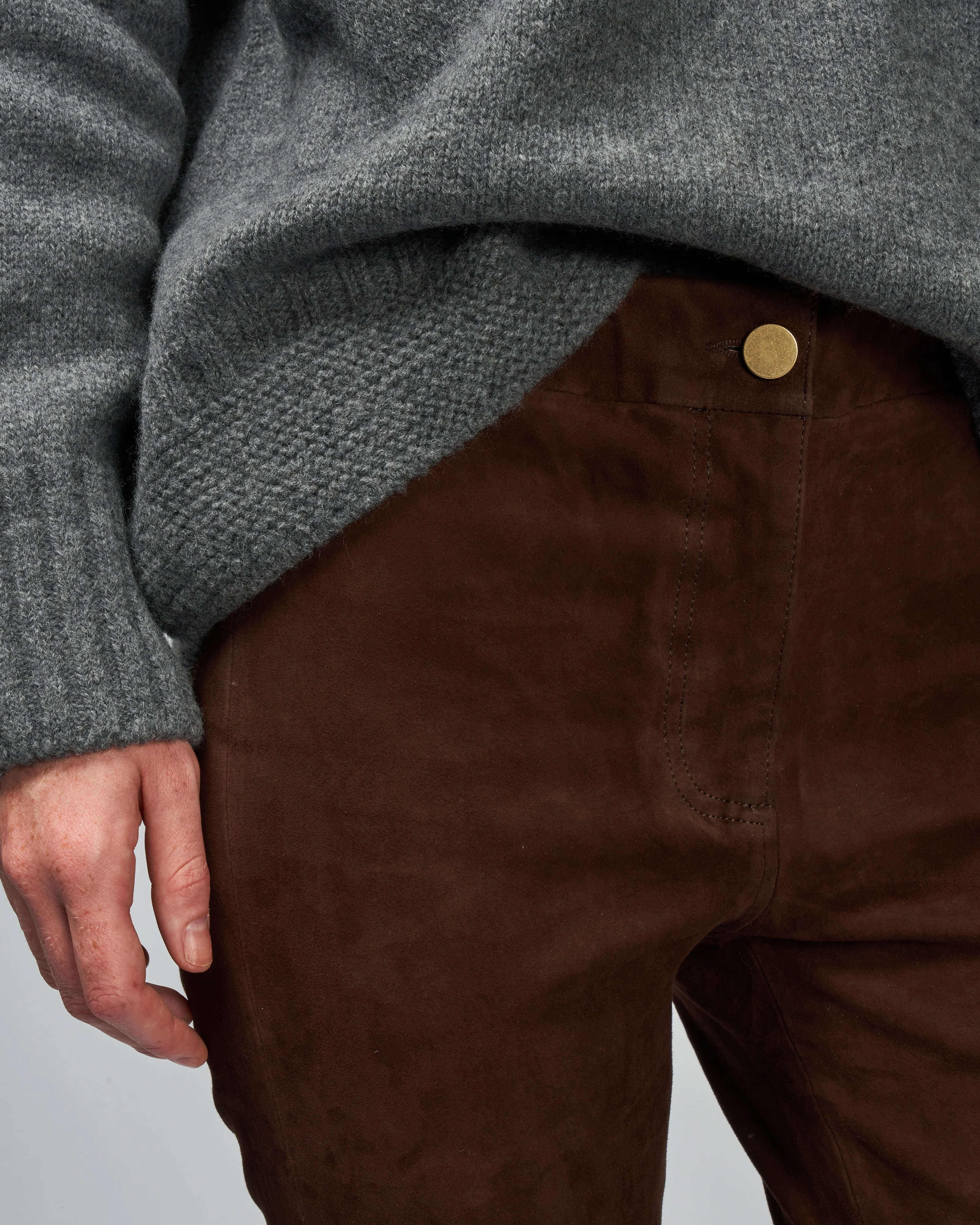 lively stretch suede pant - morro - Image 5