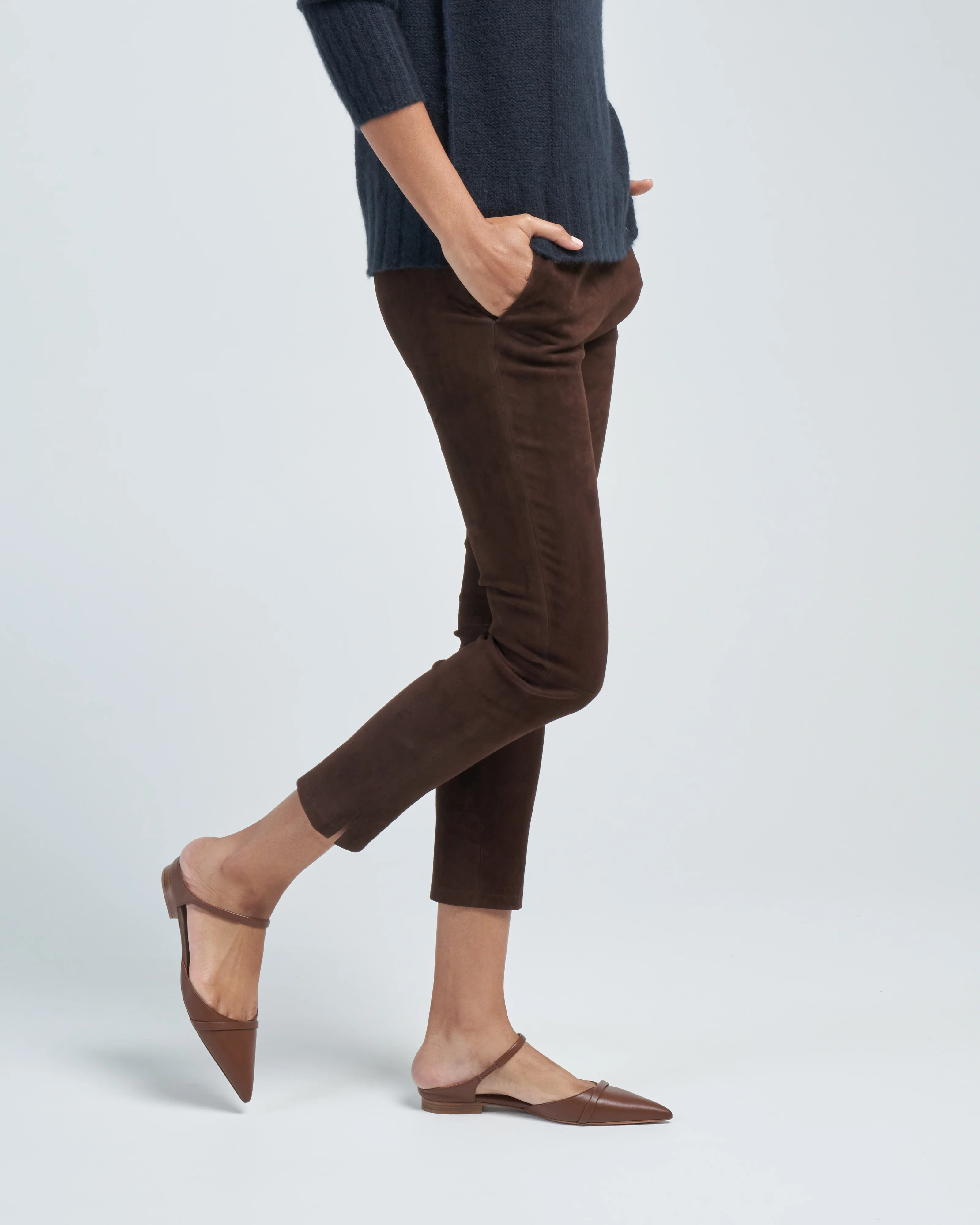 provence stretch suede pant - Image 3