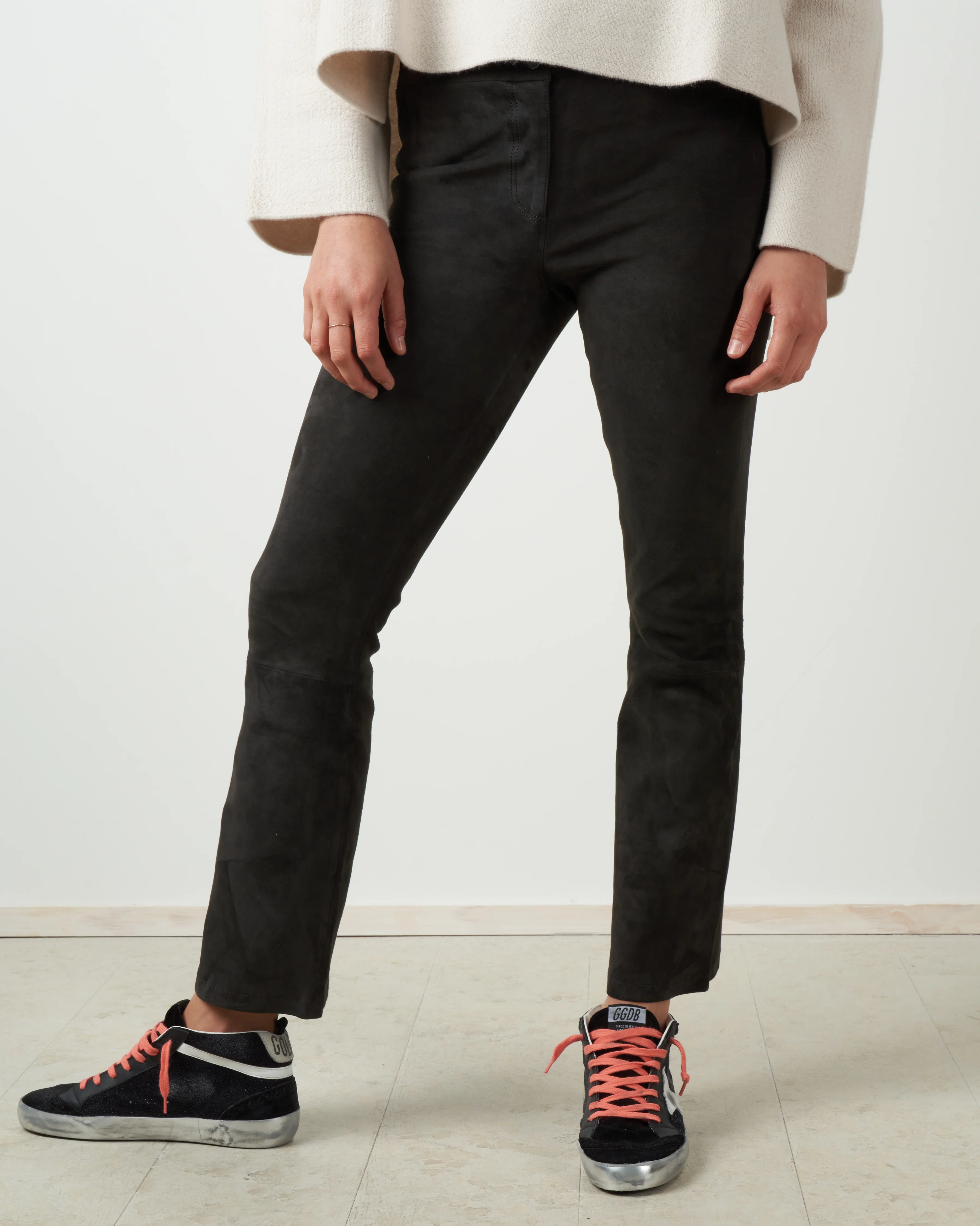 lively suede pant - iron - Image 2