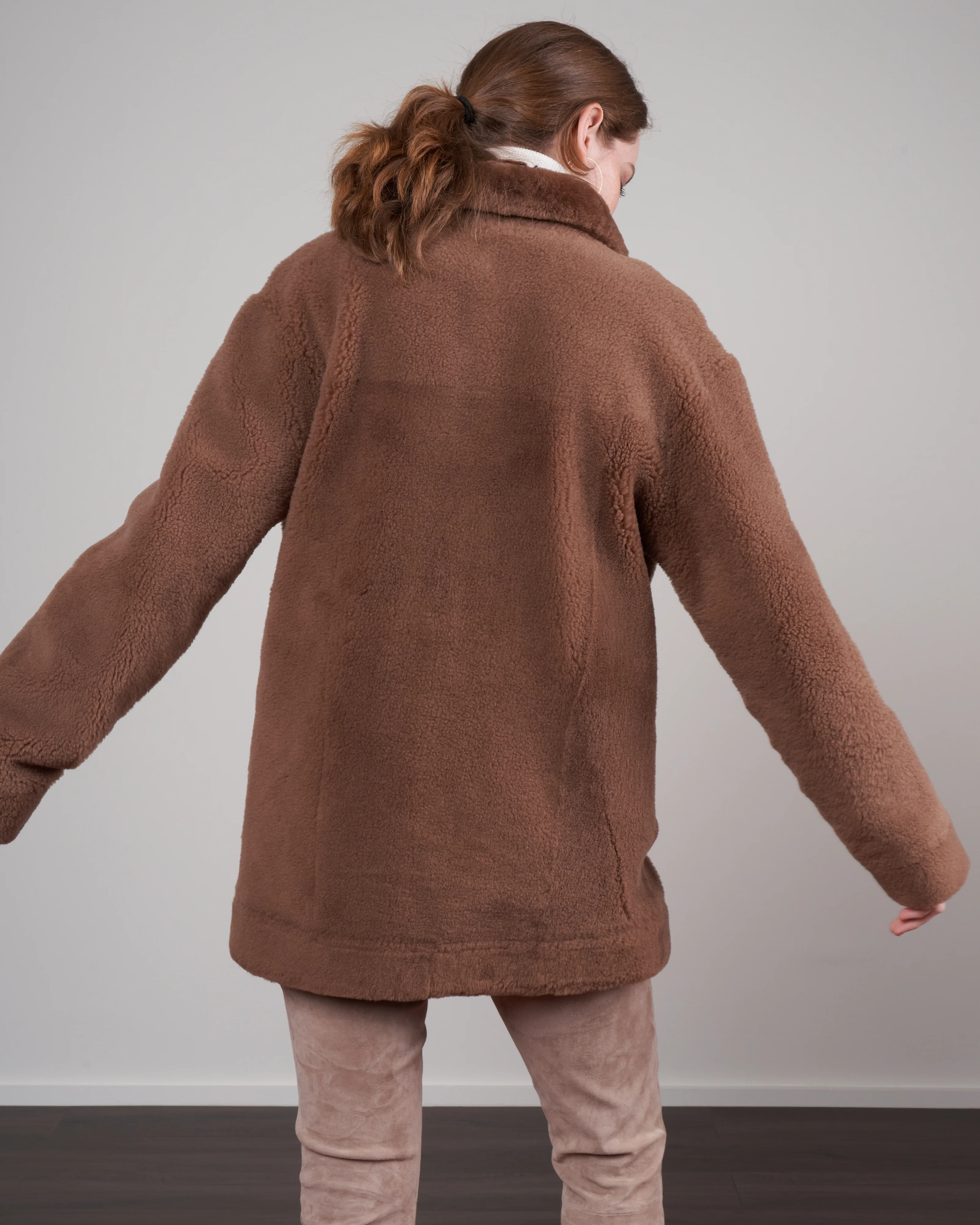 shearling jacket - praline - Image 4