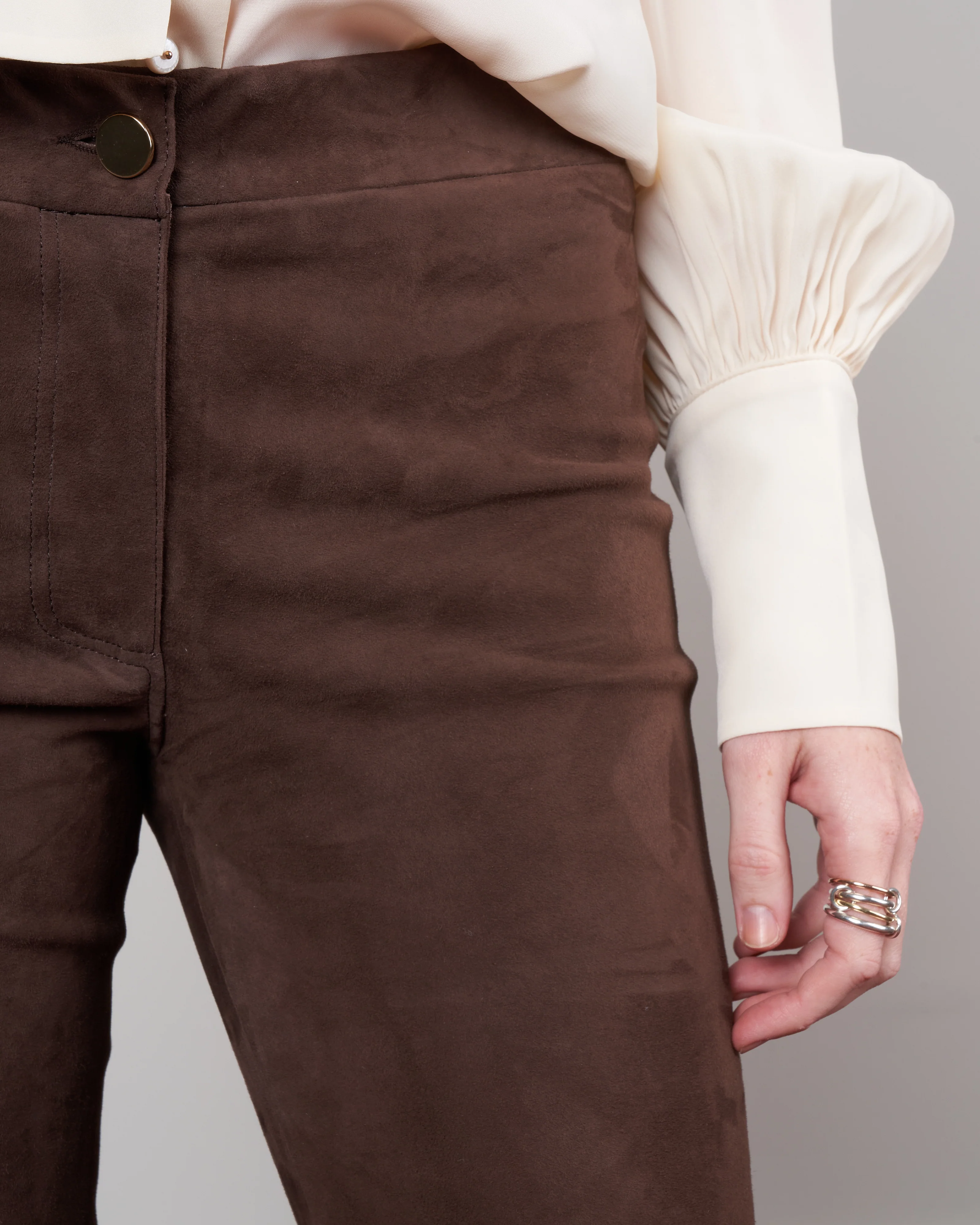 suede kick flare legging - morro - Image 5