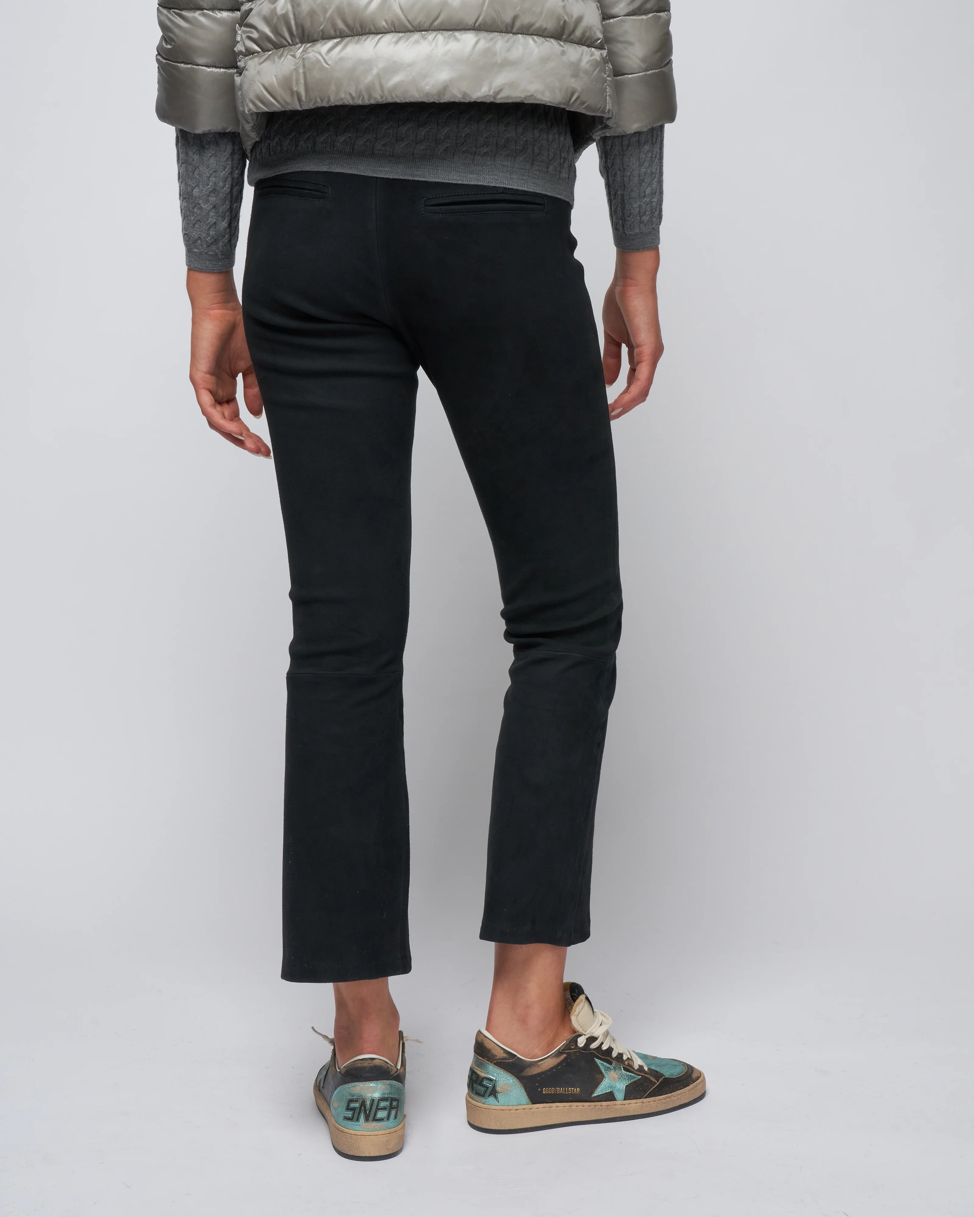 suede kick flare legging - night - Image 3