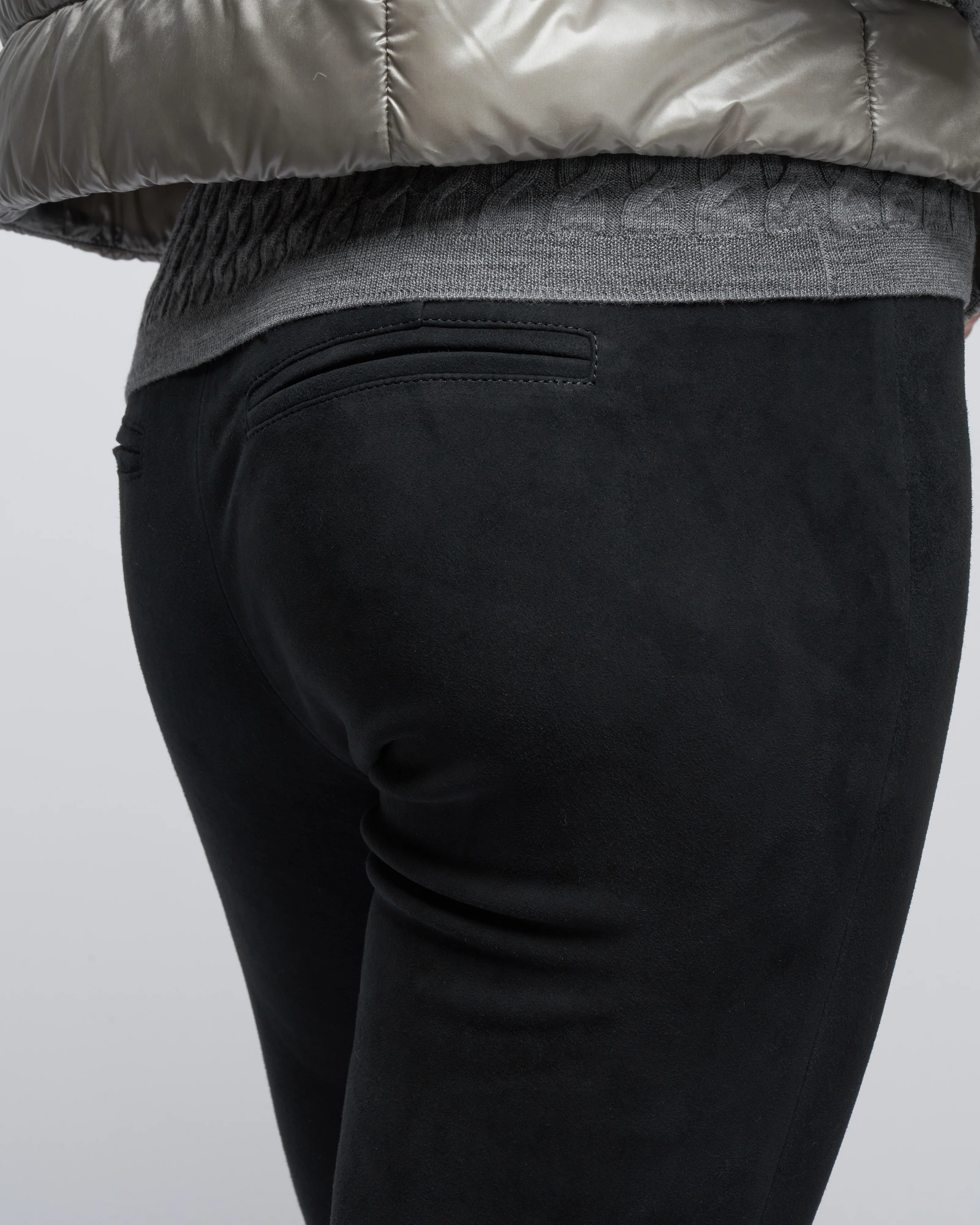 suede kick flare legging - night - Image 4