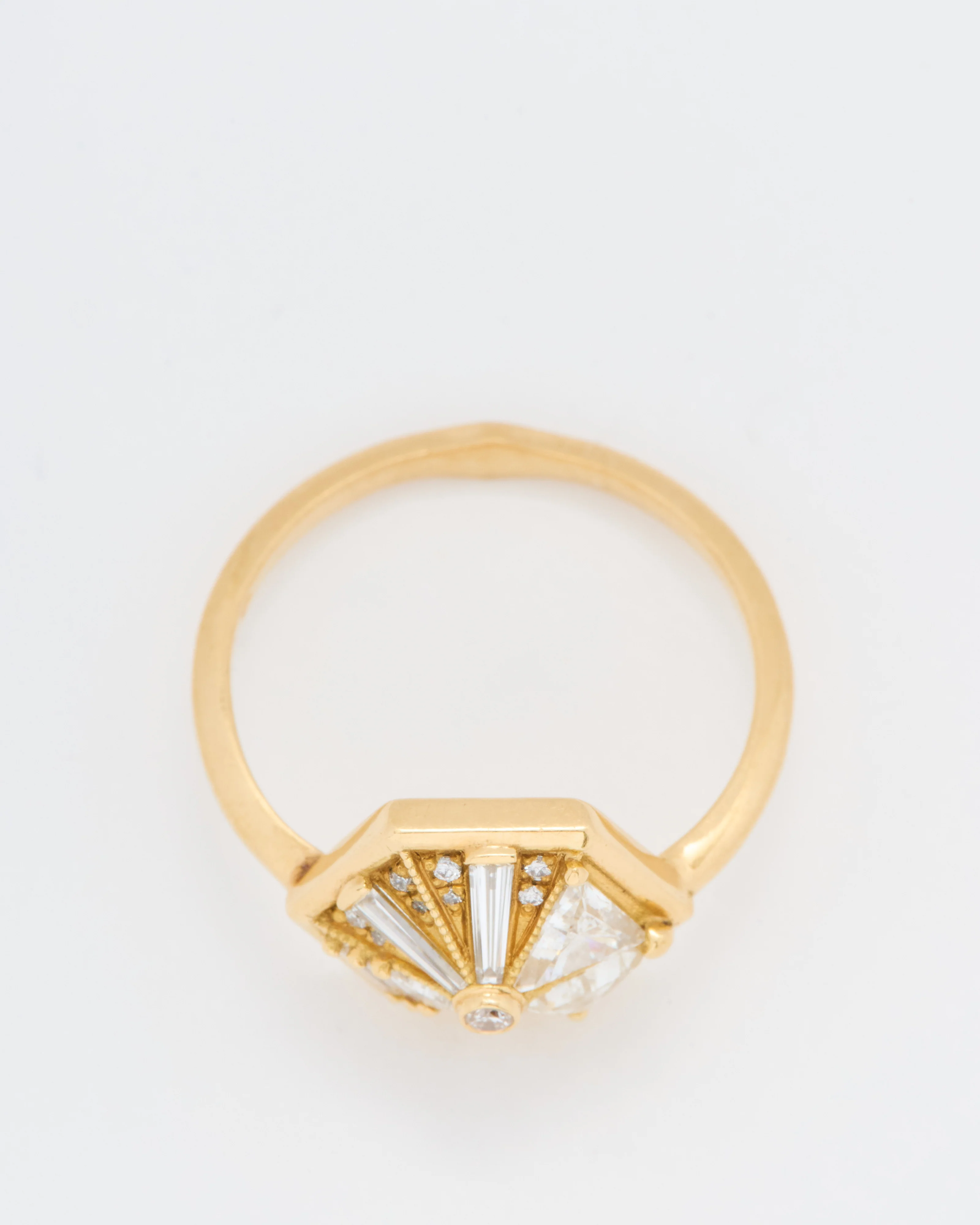 hexagon ring - gold - Image 7