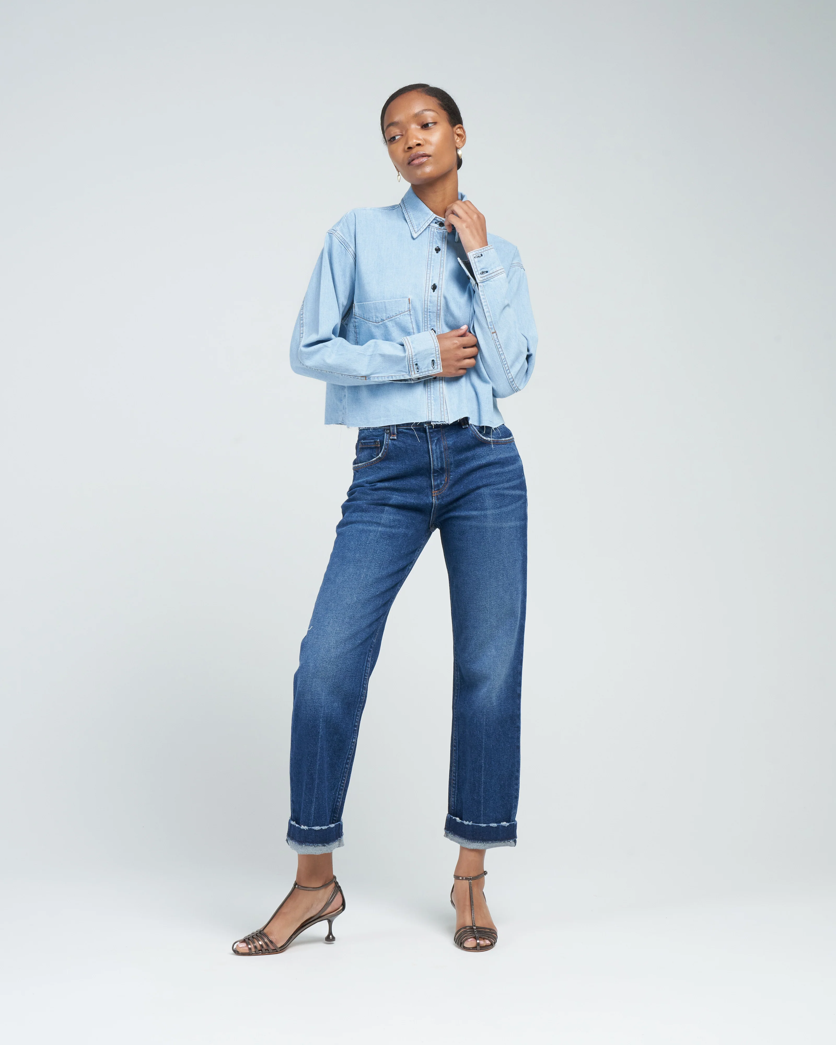 denim shirt - vintage wash - Image 2