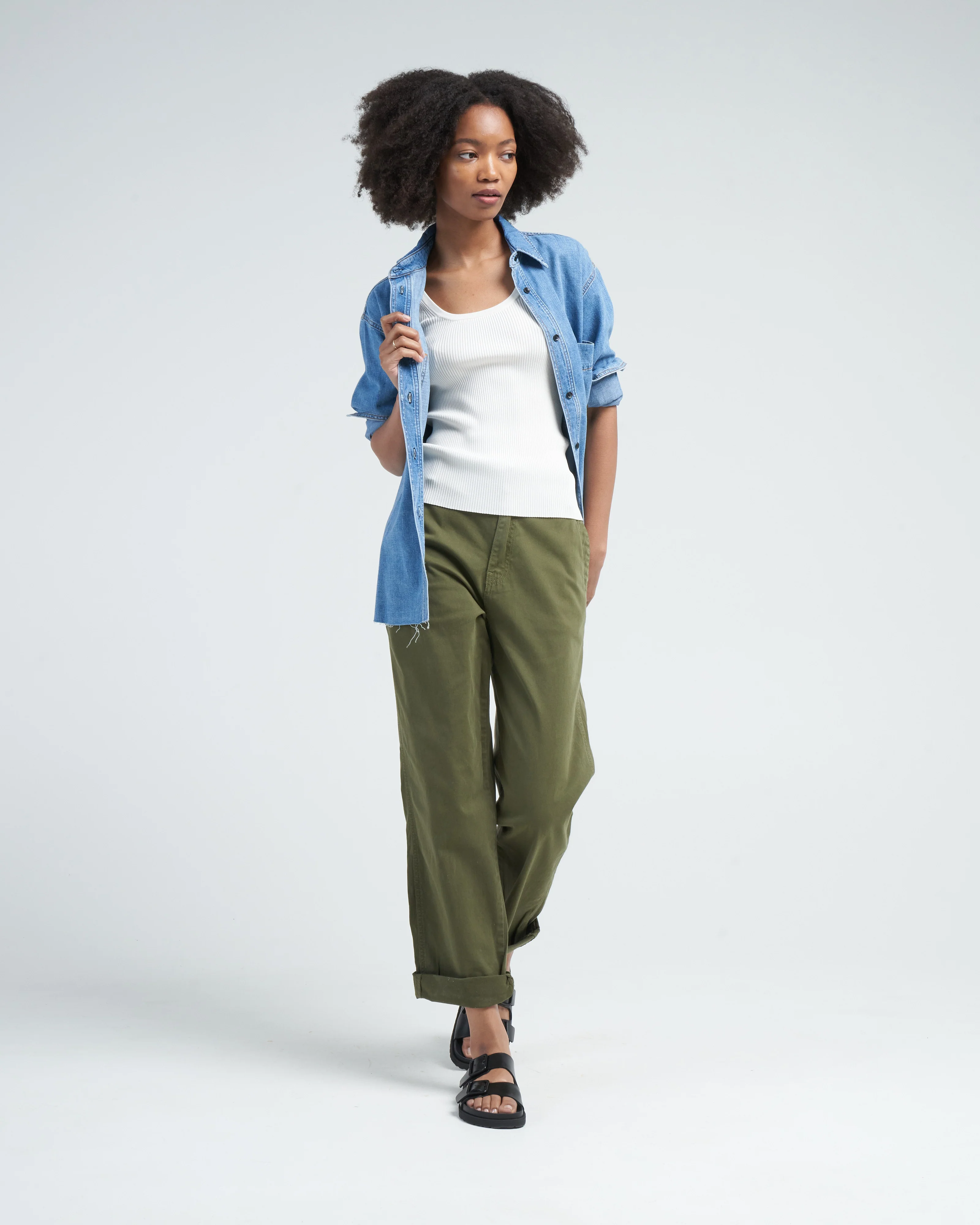 oversized denim shirt - palm canyon - Image 2