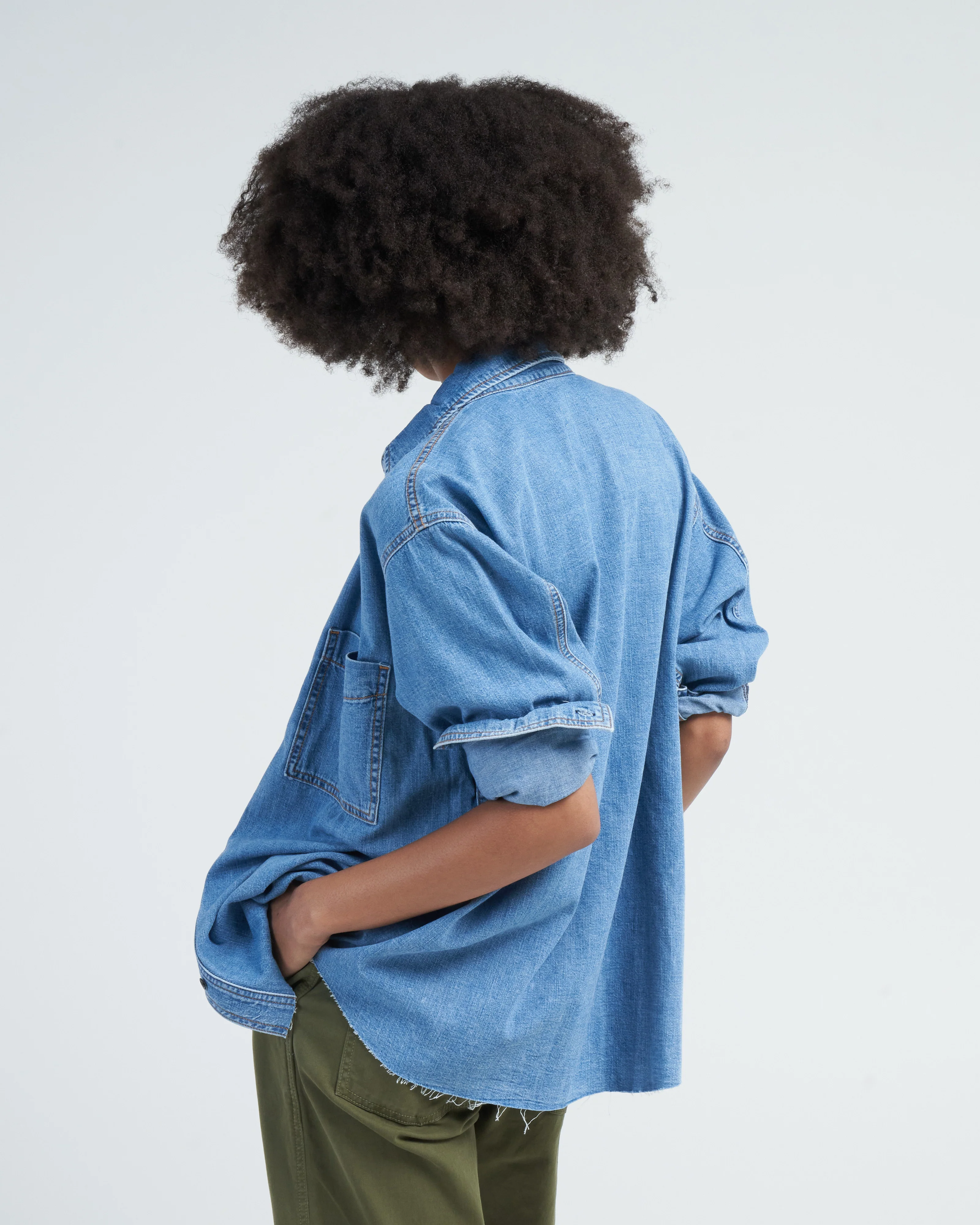 oversized denim shirt - palm canyon - Image 4