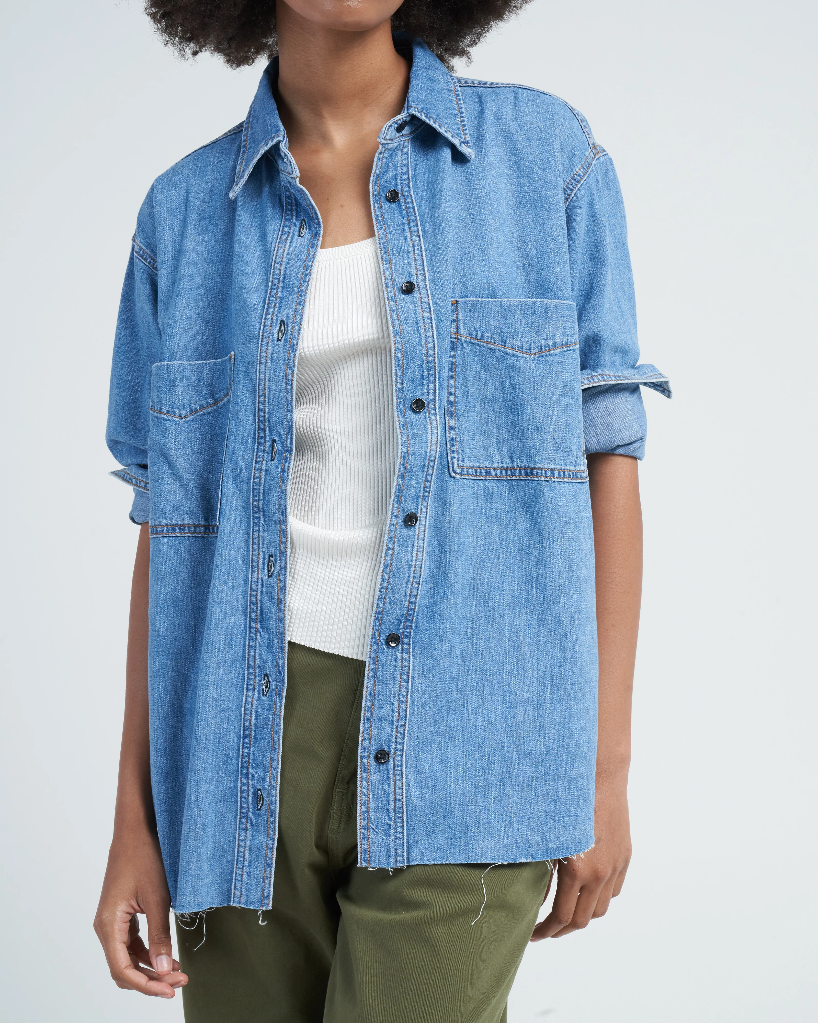 oversized denim shirt - palm canyon - Image 5