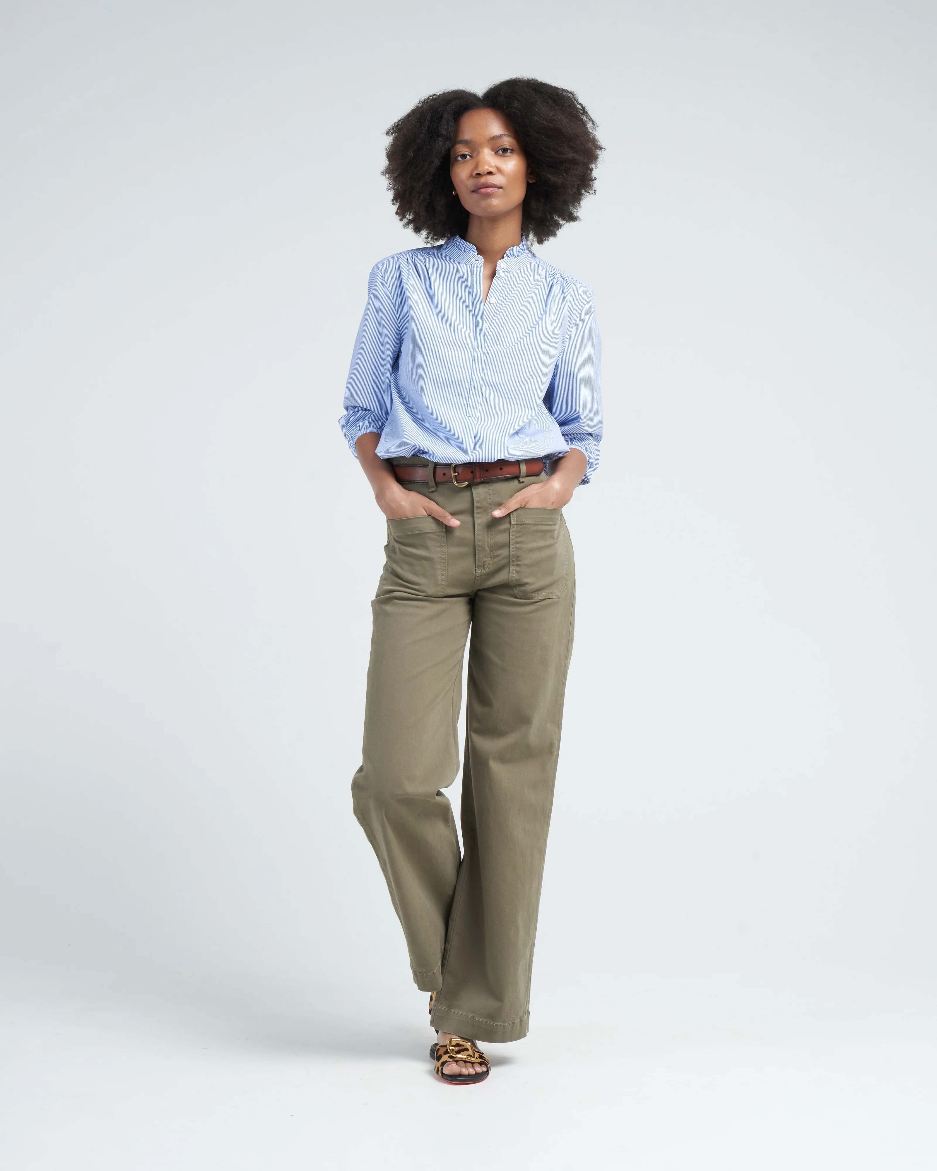 sailor pant - olive - Image 2