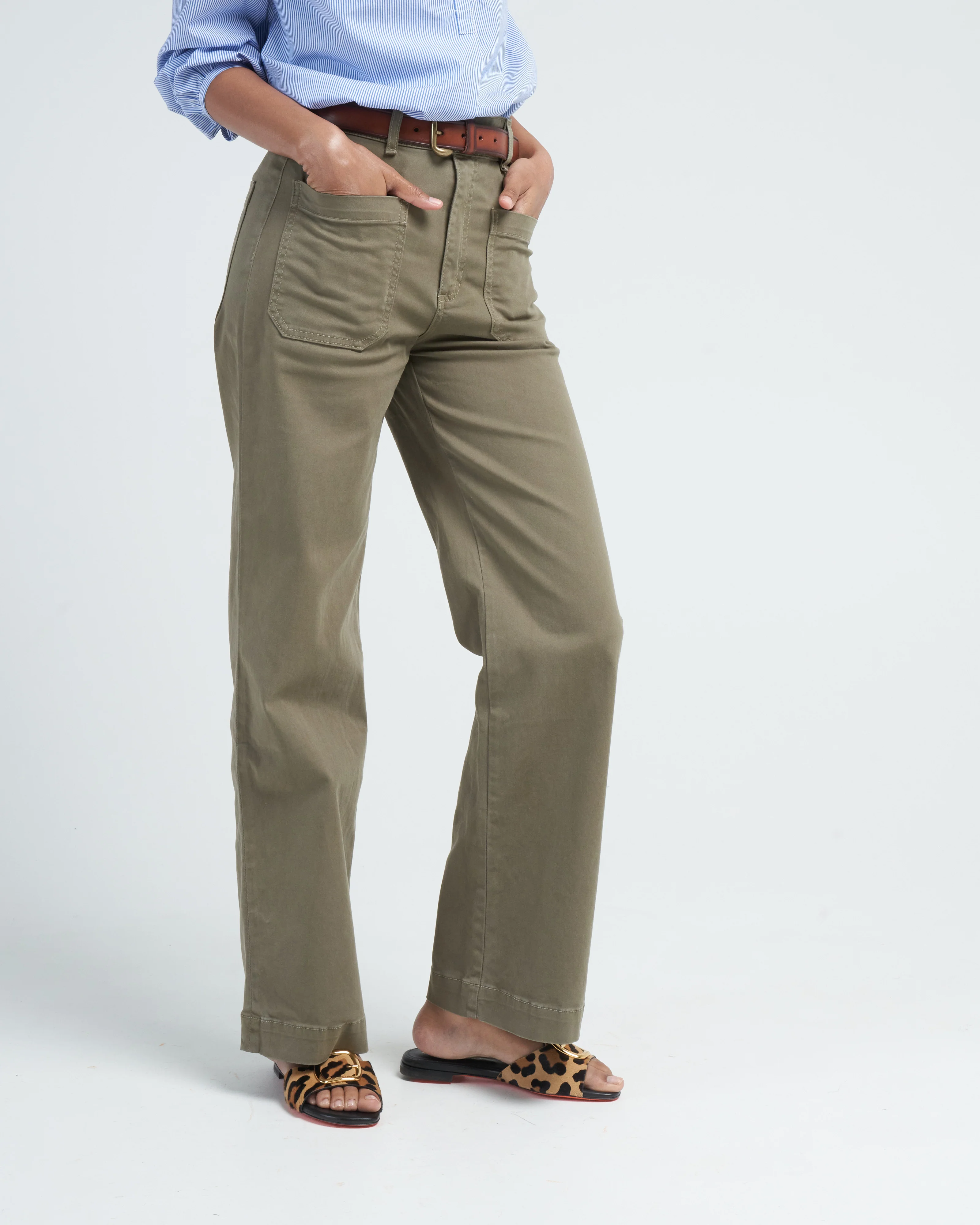 sailor pant - olive - Image 3