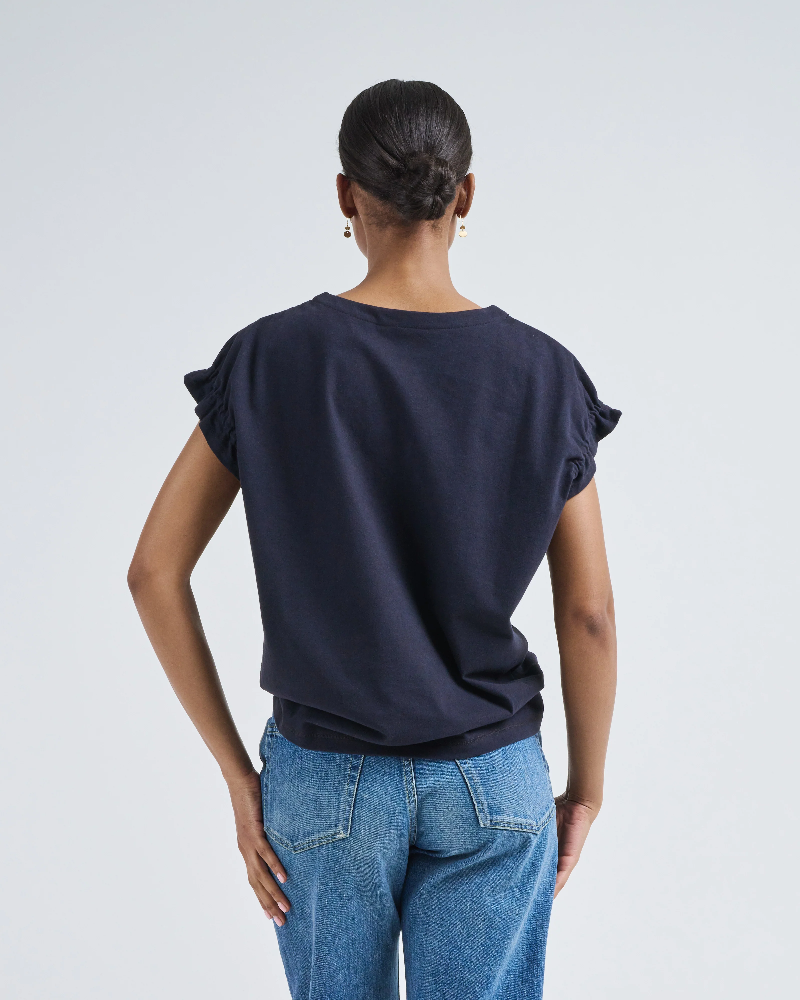 cap sleeve sweatblouse - Image 4