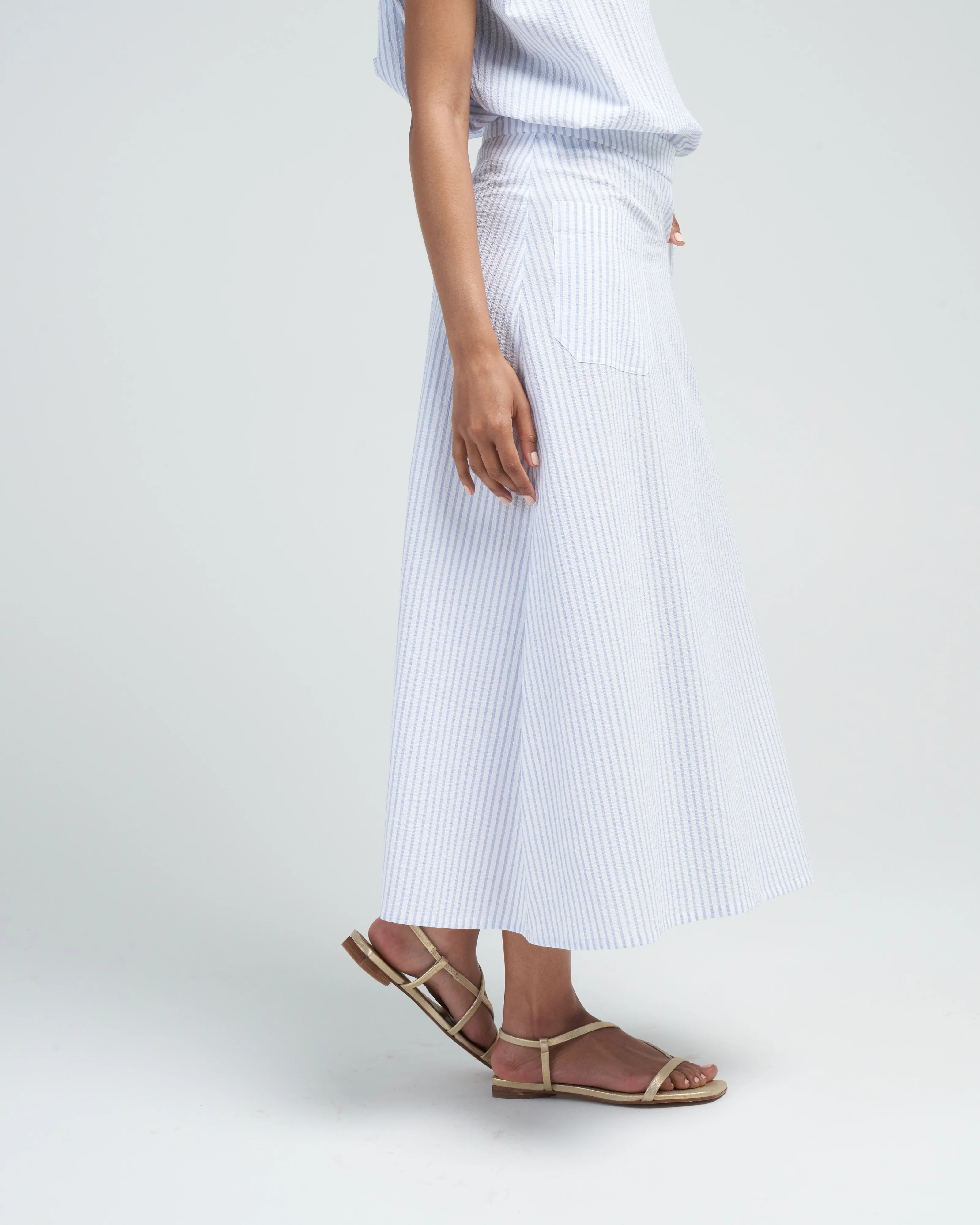 jupe novel skirt - blue stripe - Image 3