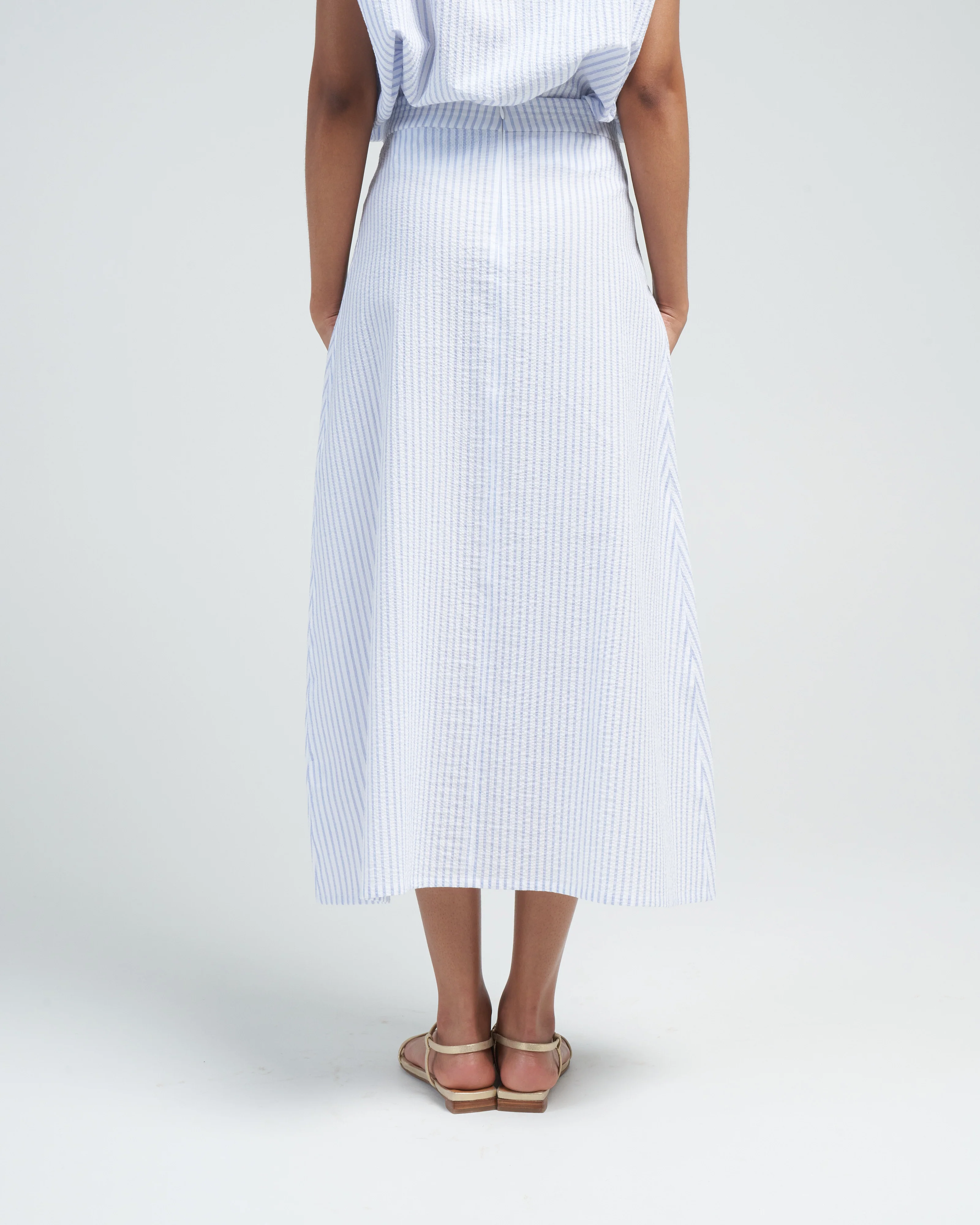 jupe novel skirt - blue stripe - Image 4