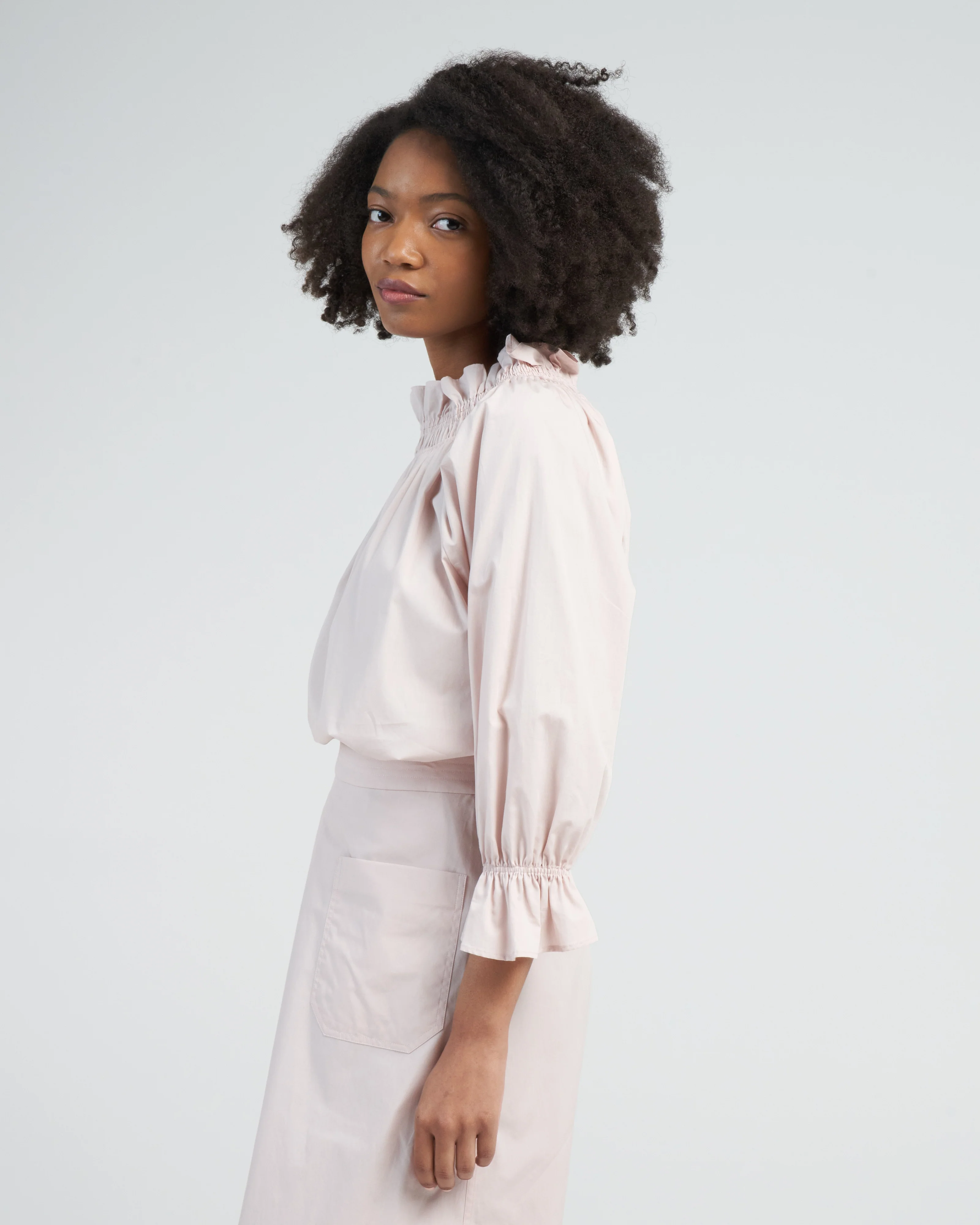 memoir 3 raglan sleeve pullover - powder rose - Image 3