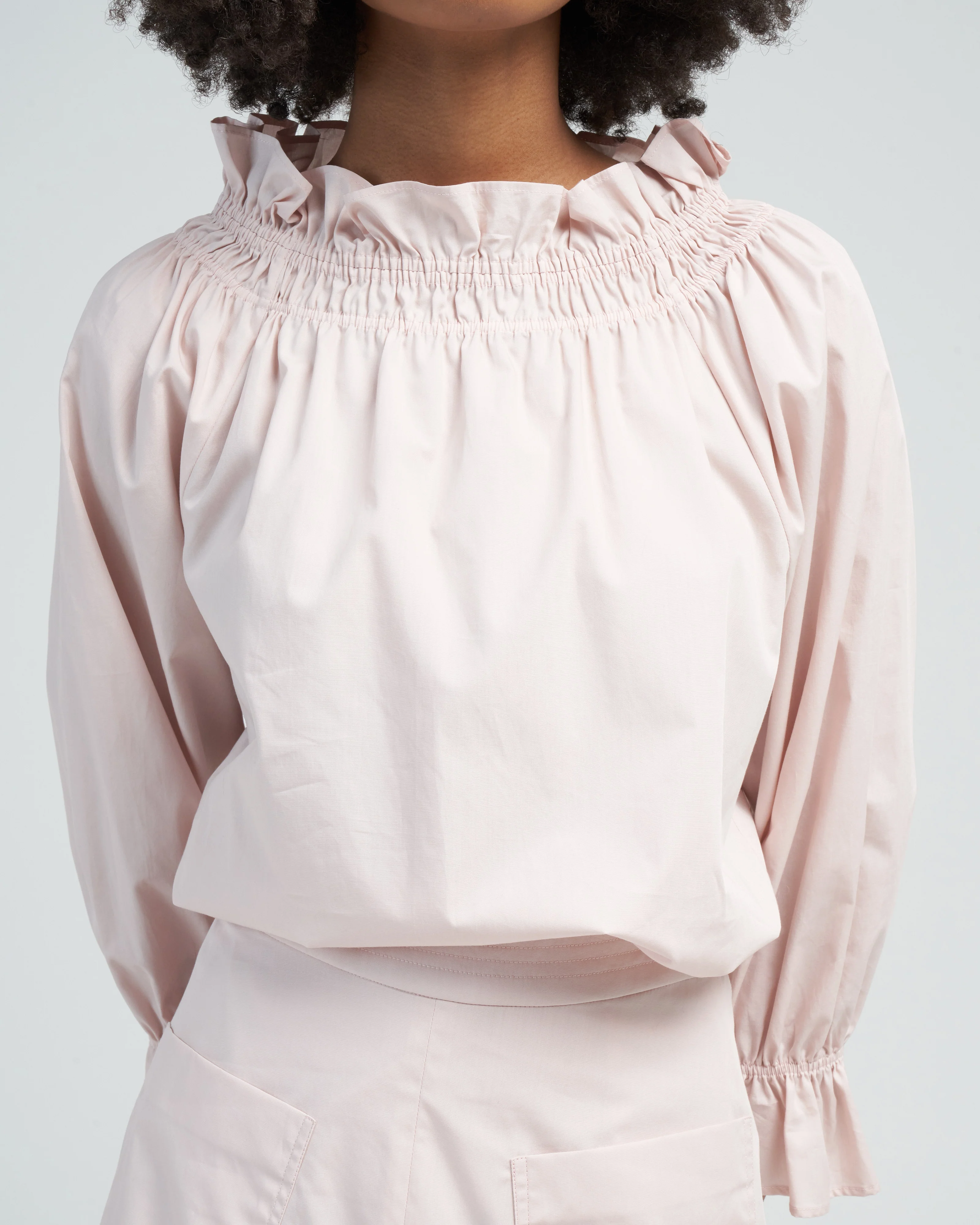 memoir 3 raglan sleeve pullover - powder rose - Image 5