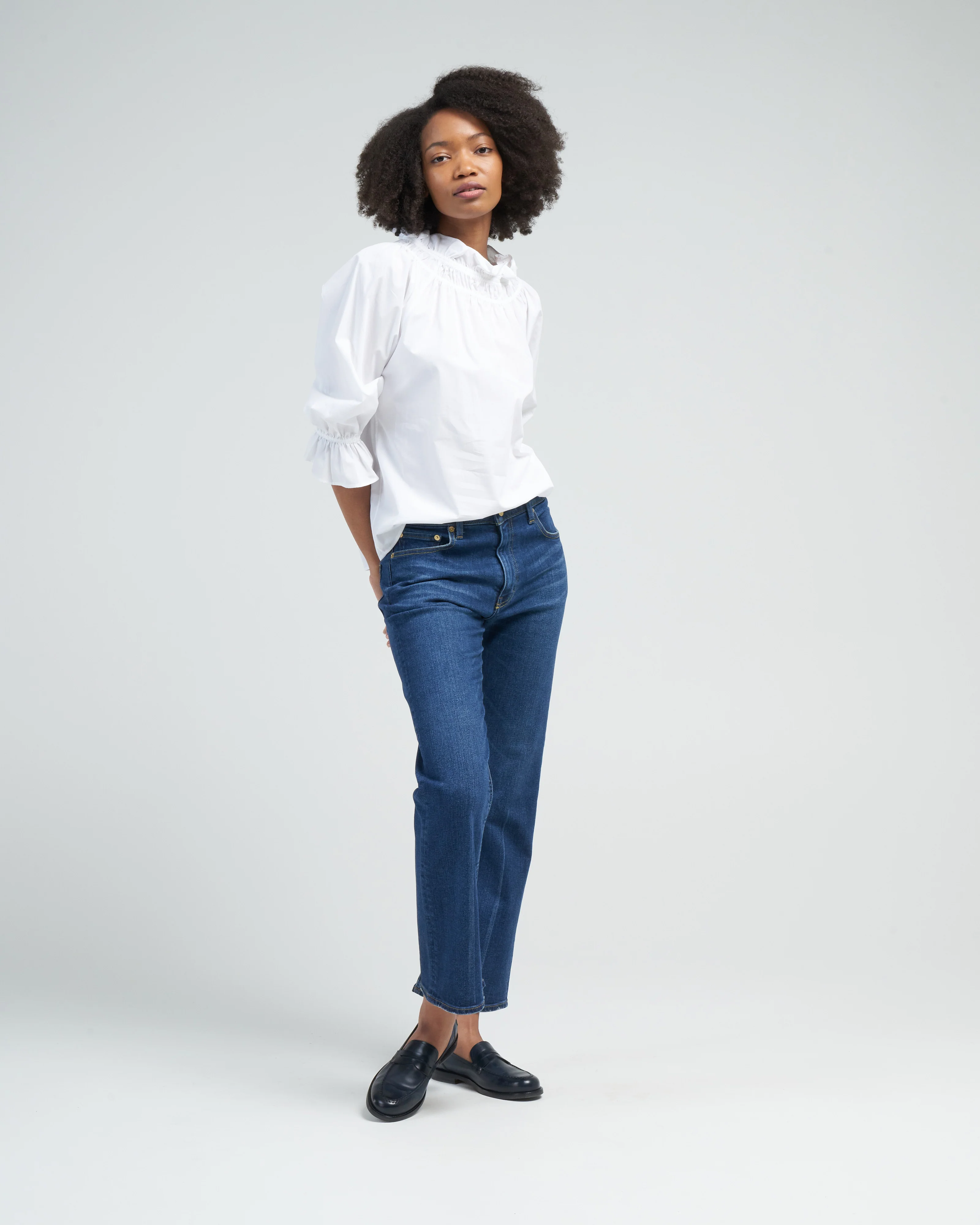 memoir 3 raglan sleeve pullover - white - Image 2