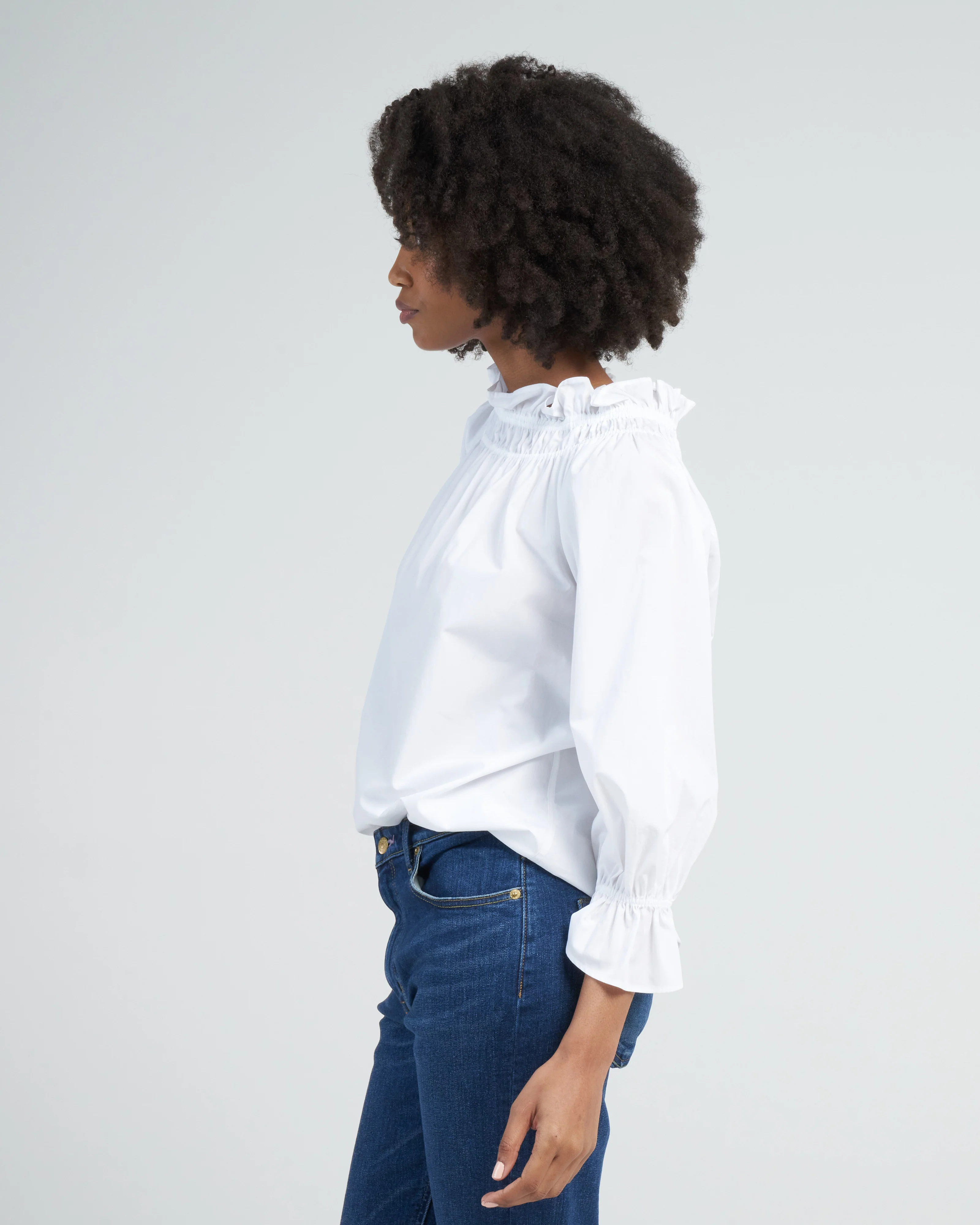 memoir 3 raglan sleeve pullover - white - Image 3