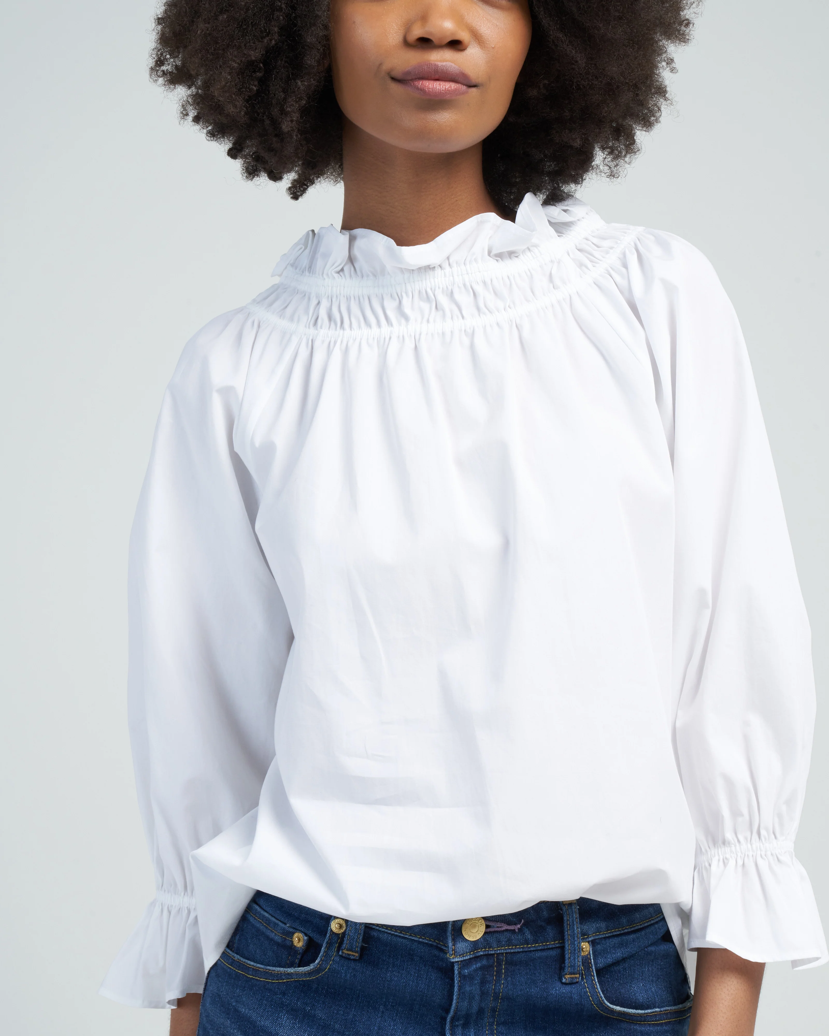 memoir 3 raglan sleeve pullover - white - Image 5