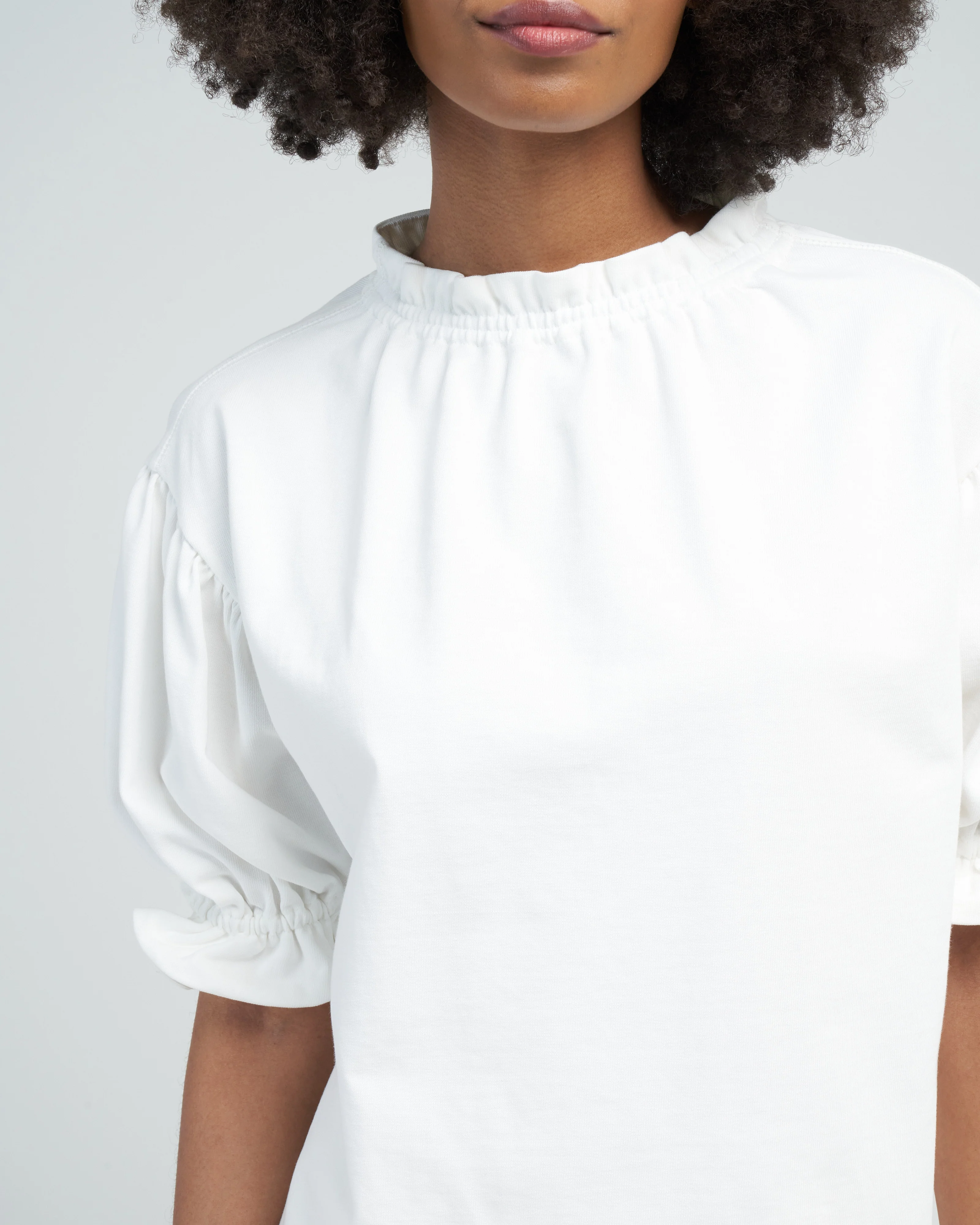 short sleeve sweatblouse - natural white - Image 5