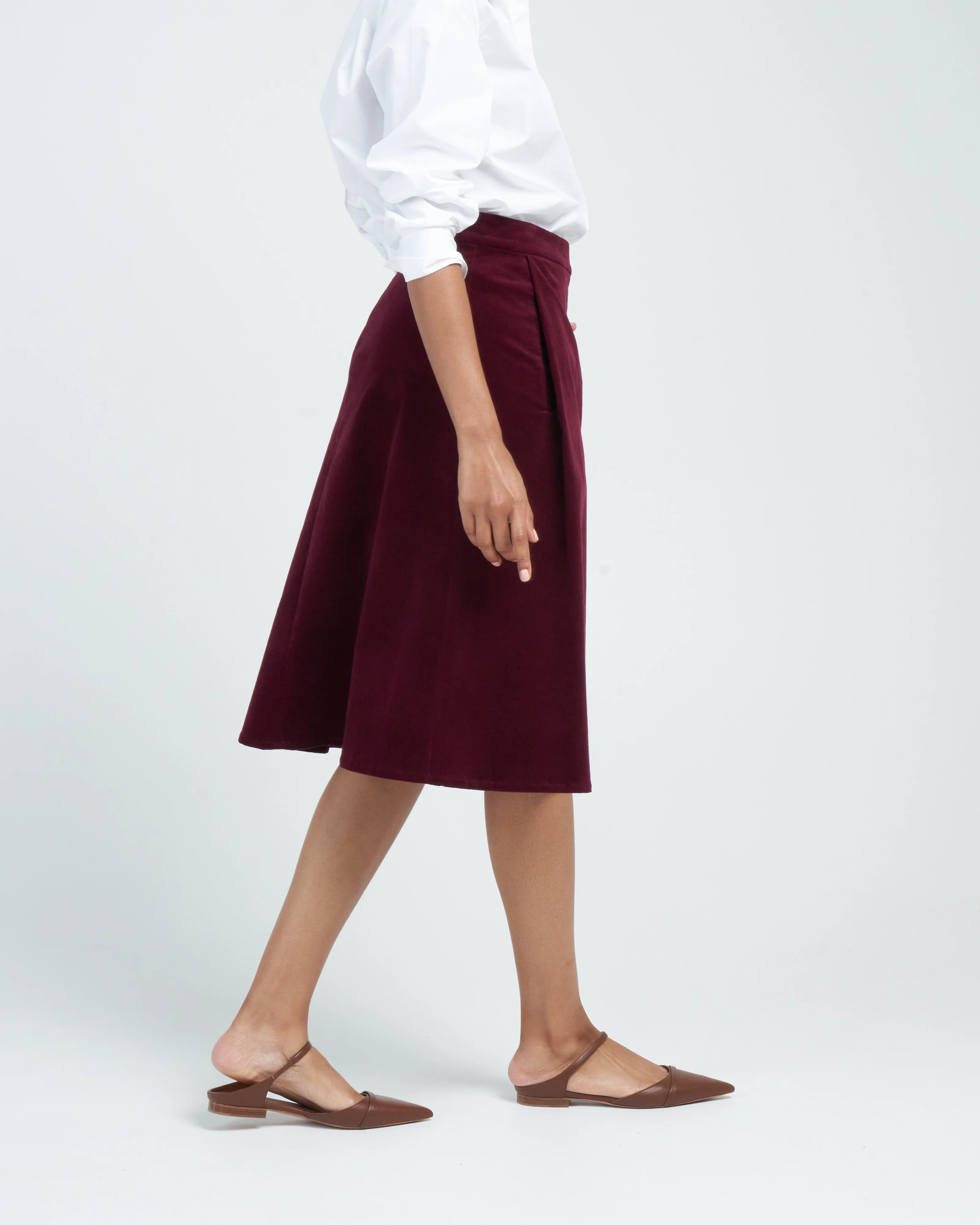 tailored skirt - raspberry bordeaux - Image 3