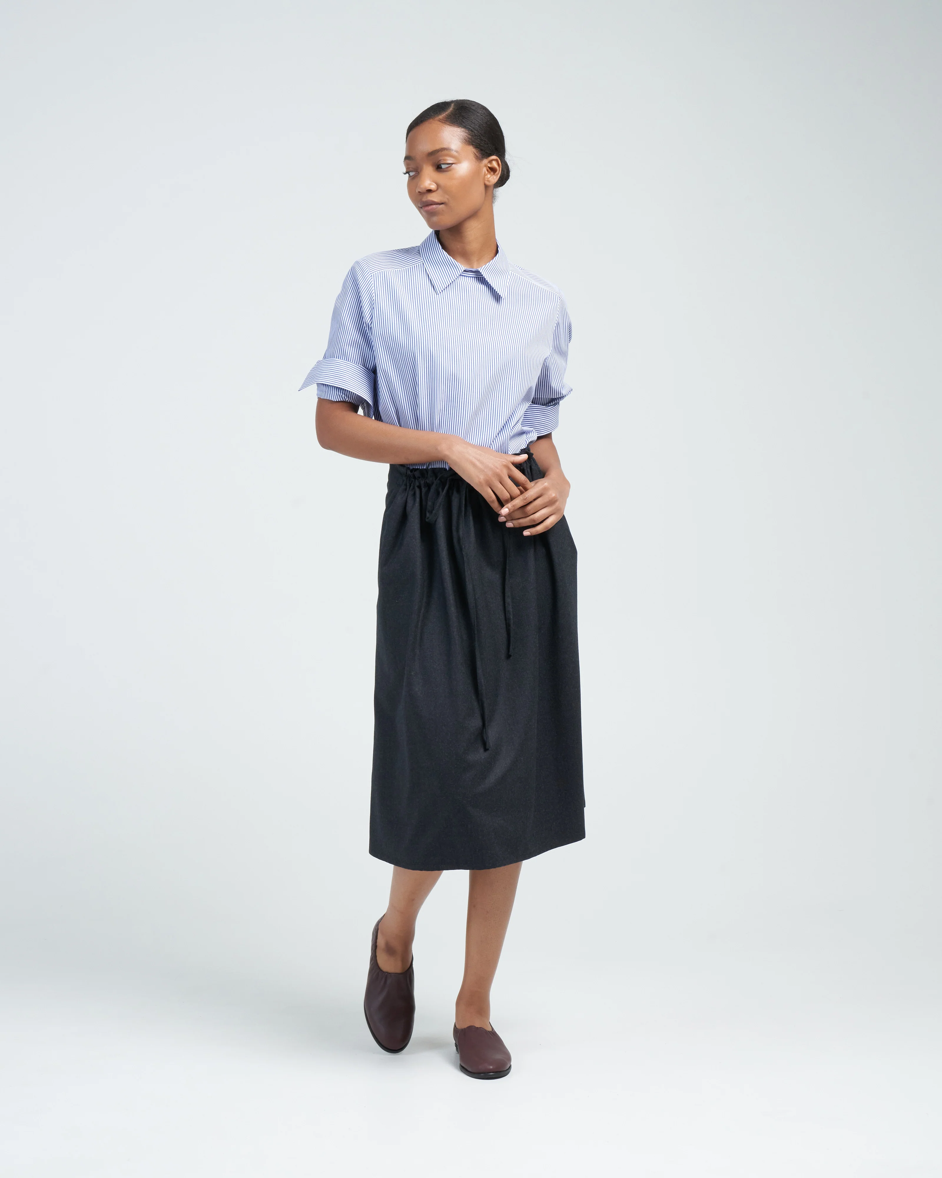 the boy's blouse - navy stripe - Image 2