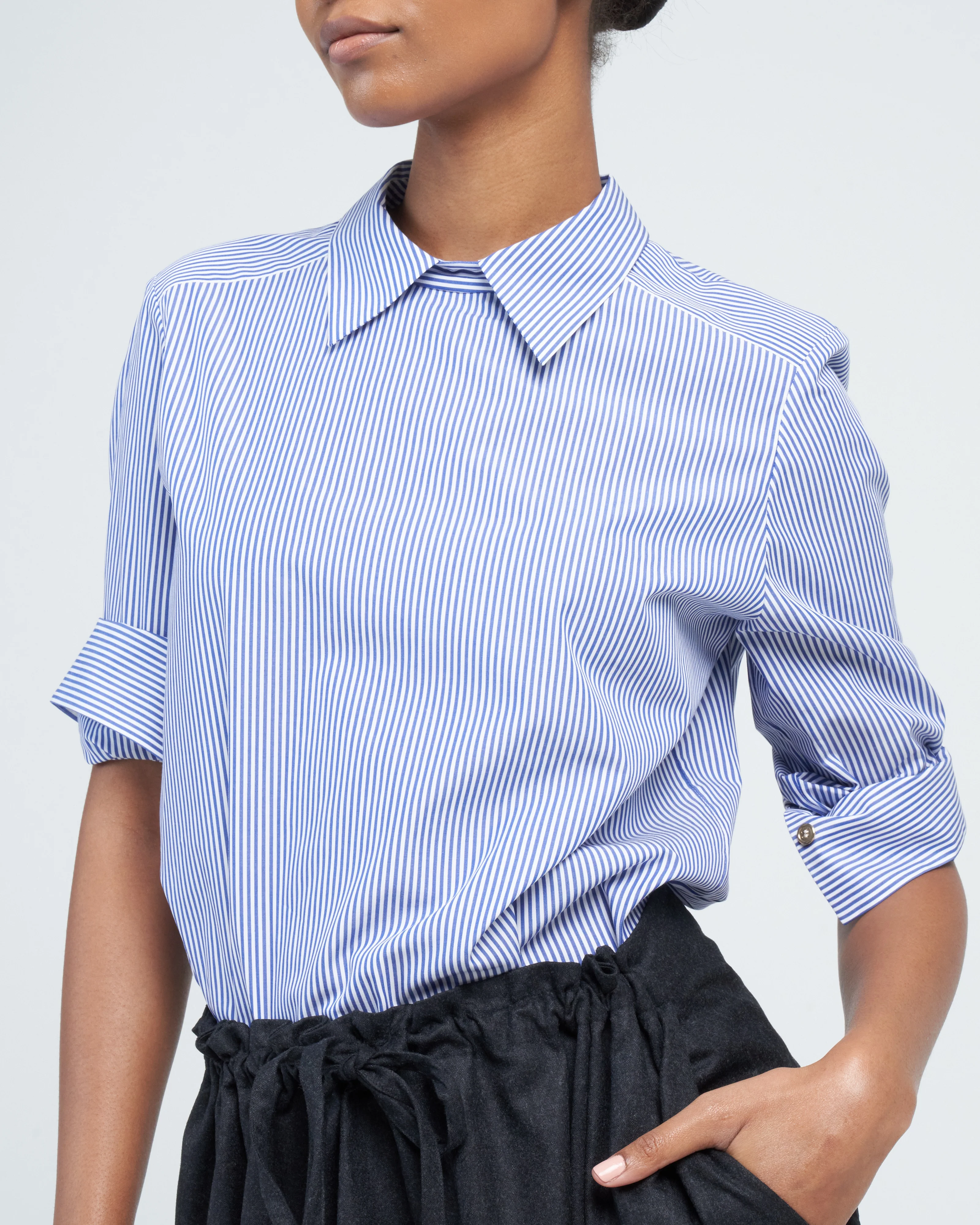 the boy's blouse - navy stripe - Image 5