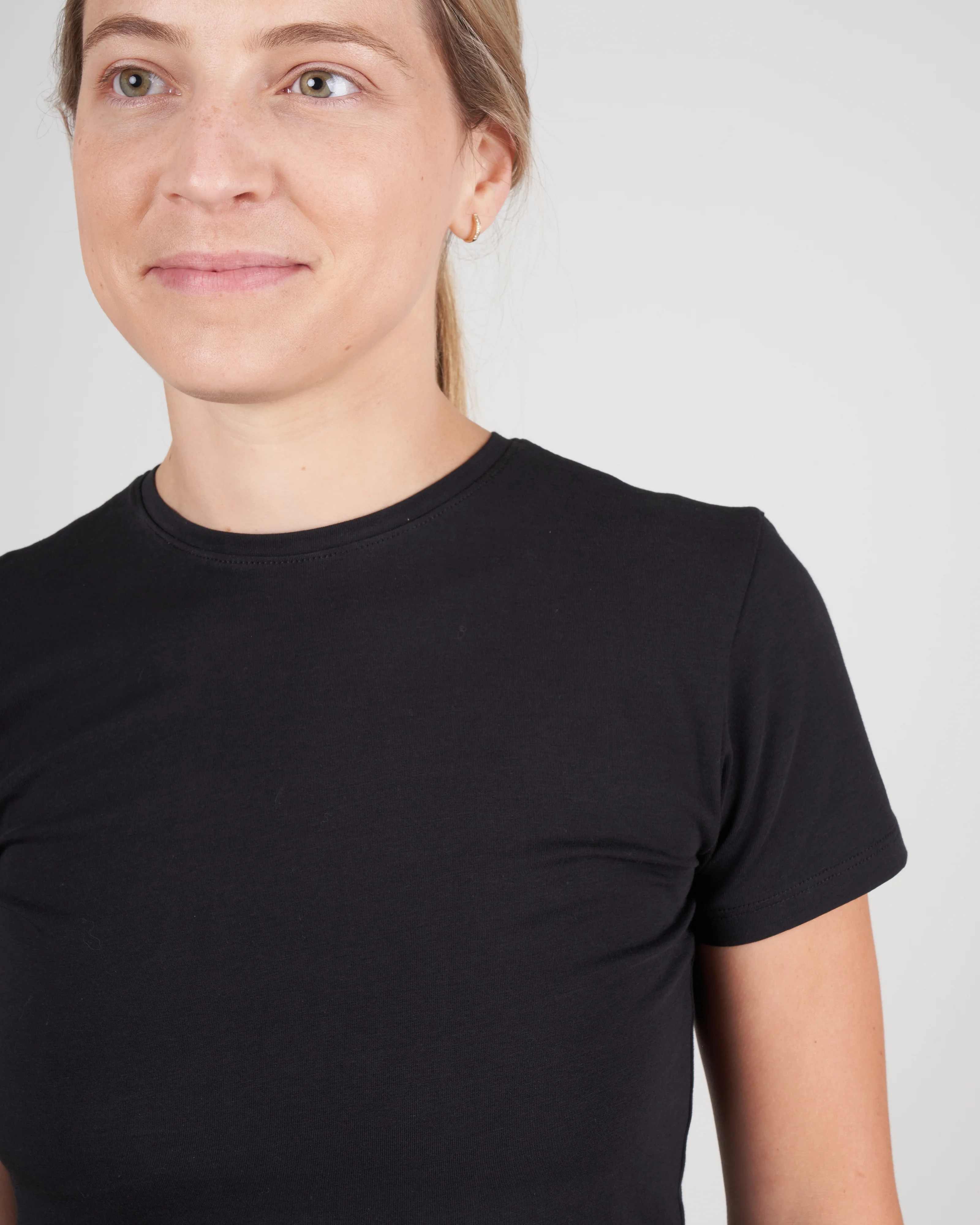 pima cotton baby tee - black - Image 5