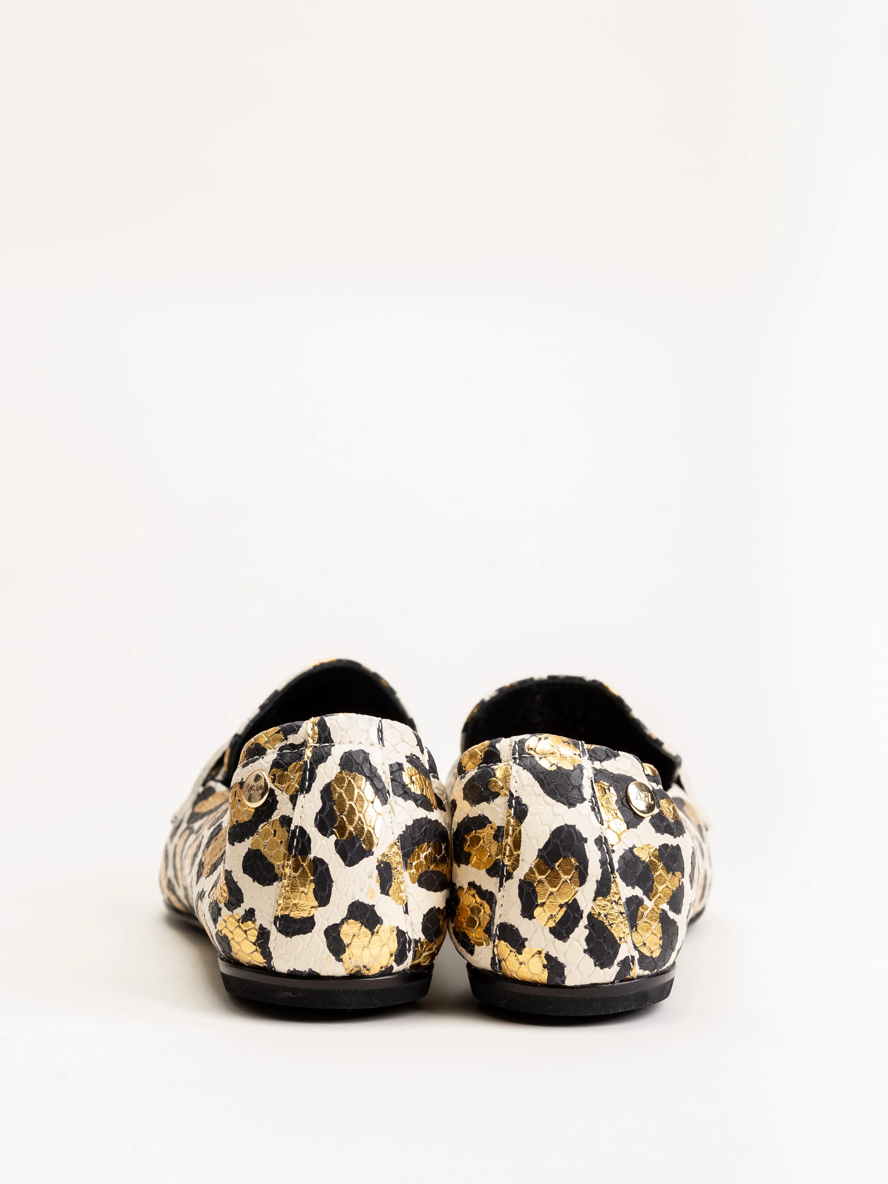 moccasin with keeper off white animal print - Image 5