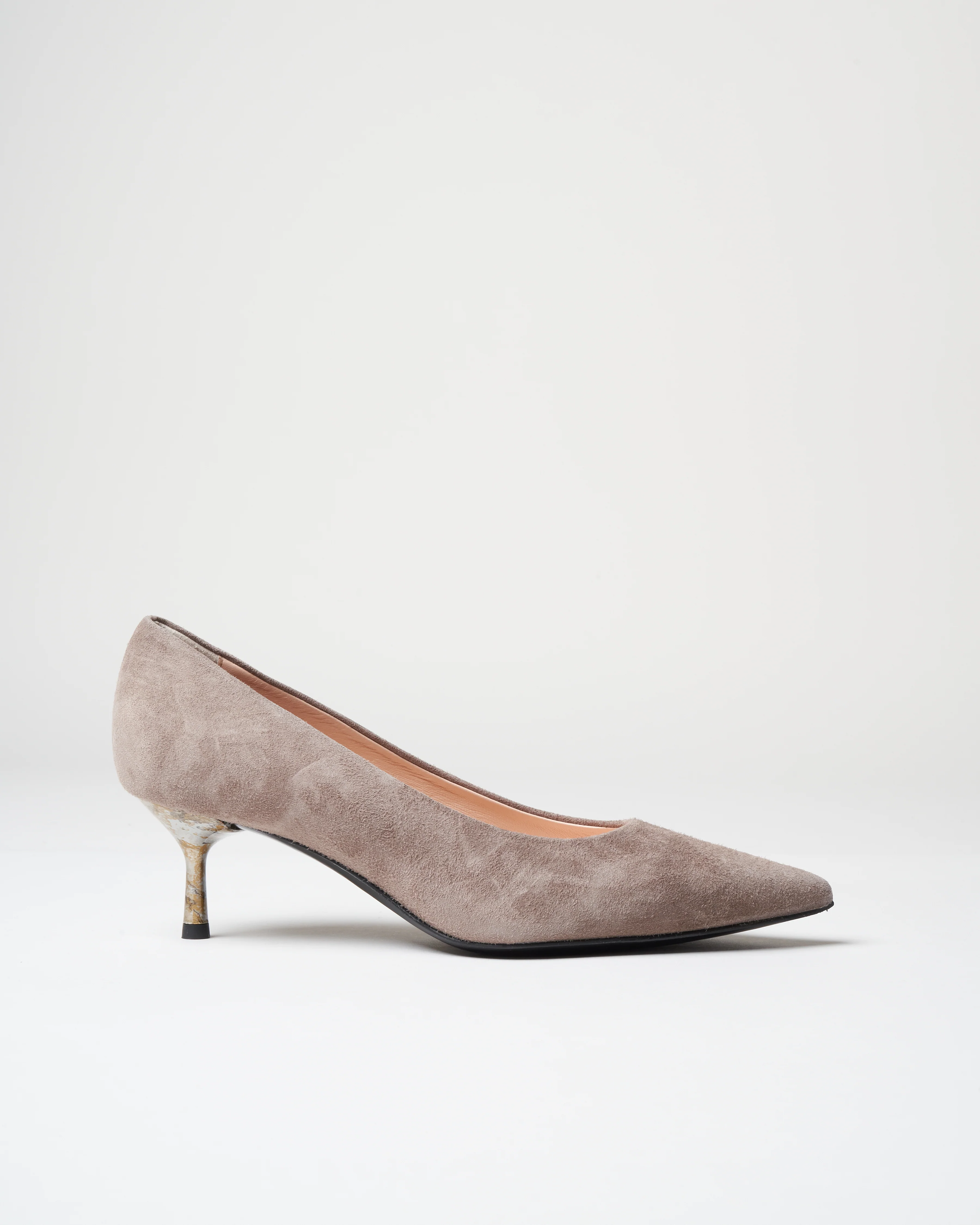 classic pump - pebble suede - Image 2