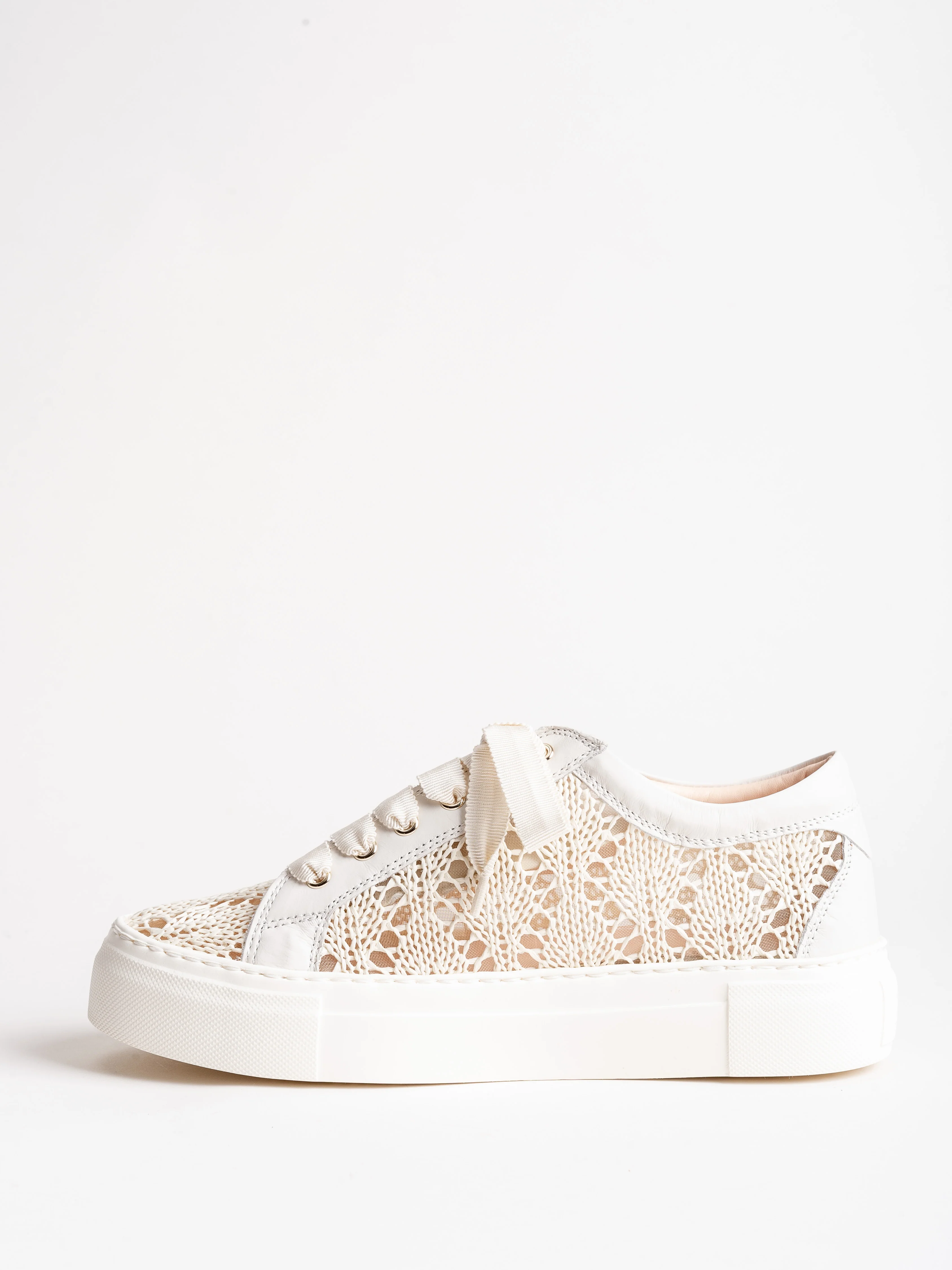 lace sneaker - off white - Image 2