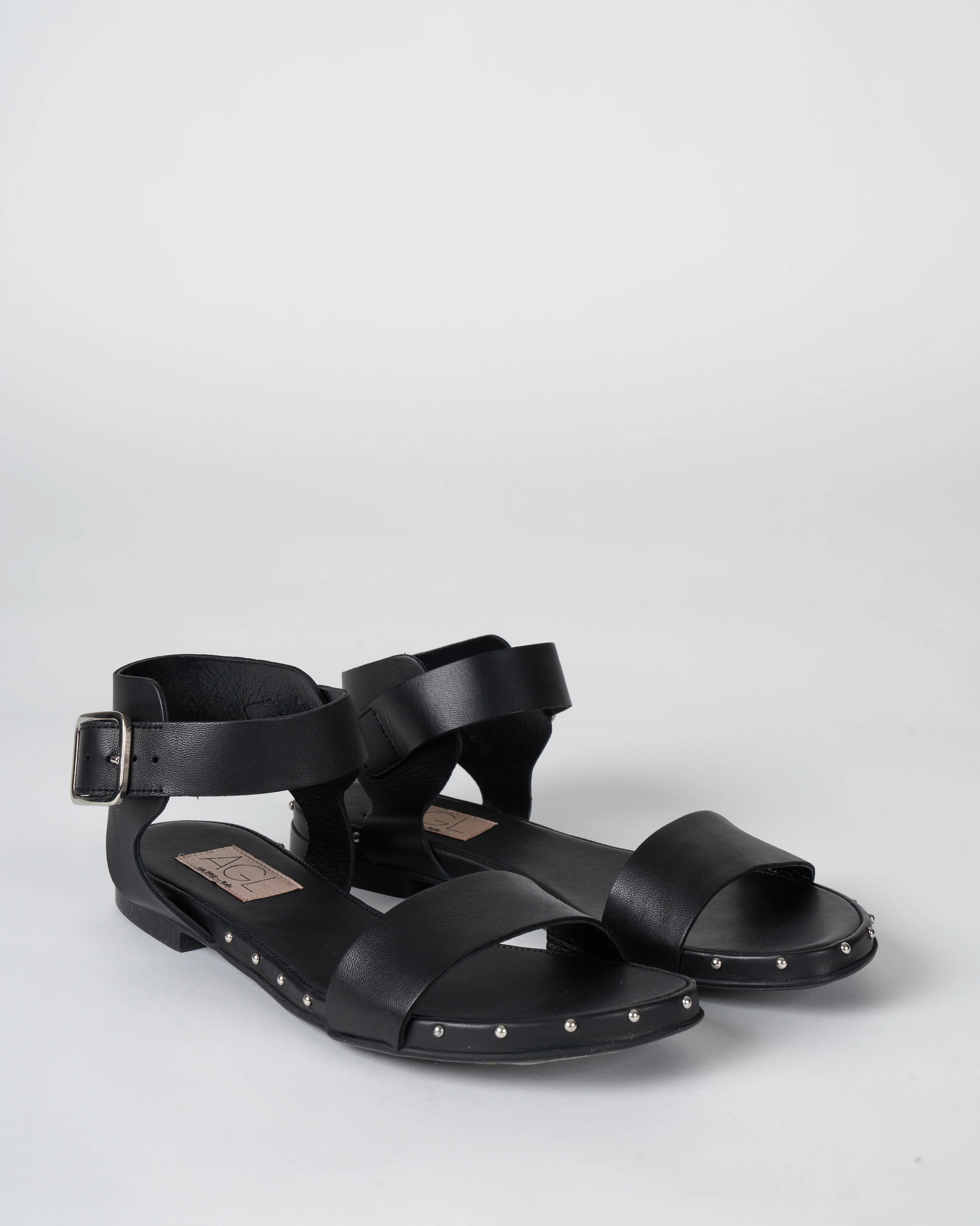 sveva sandal - nero silver