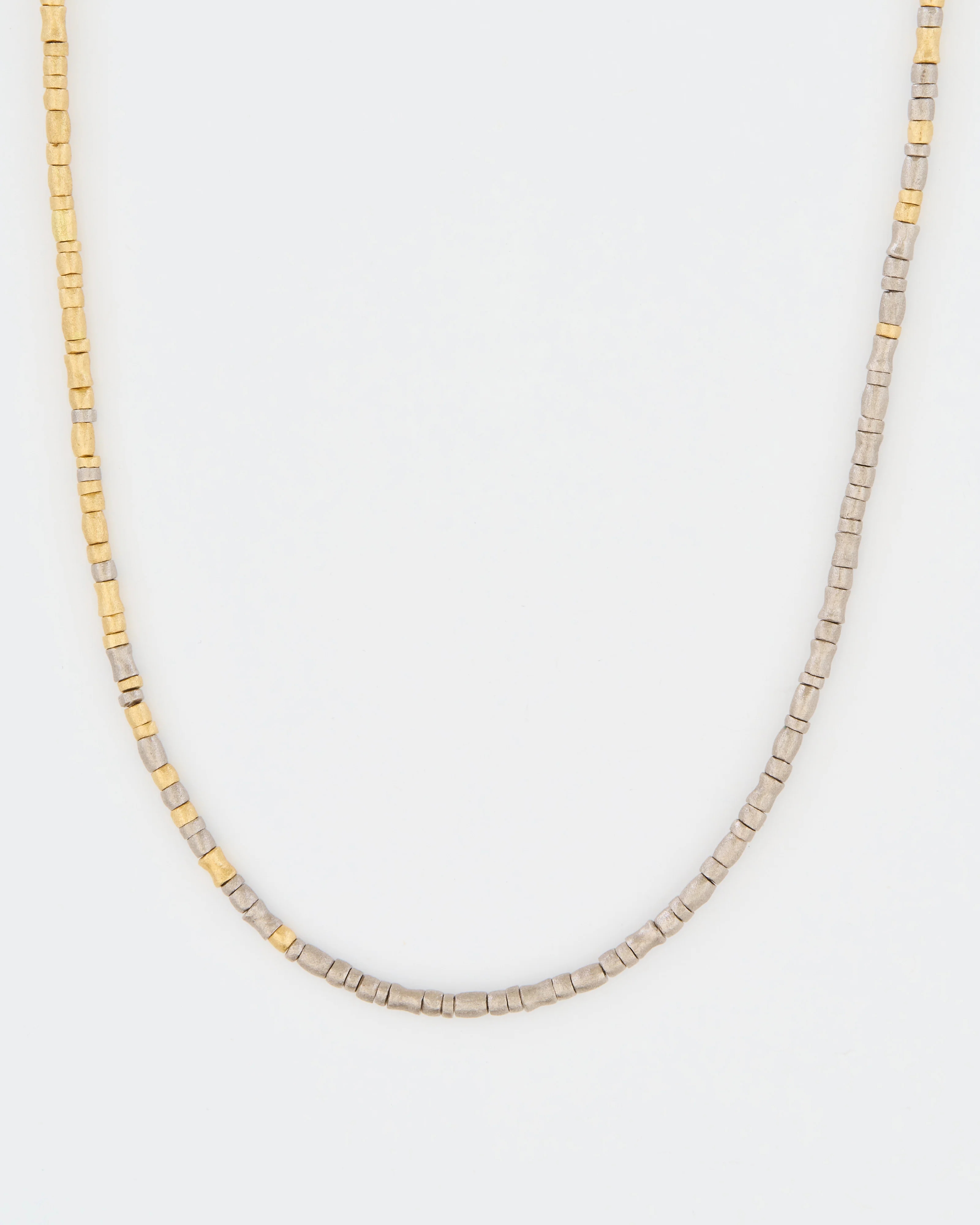 yellow gold and palladium roundels necklace - Image 3