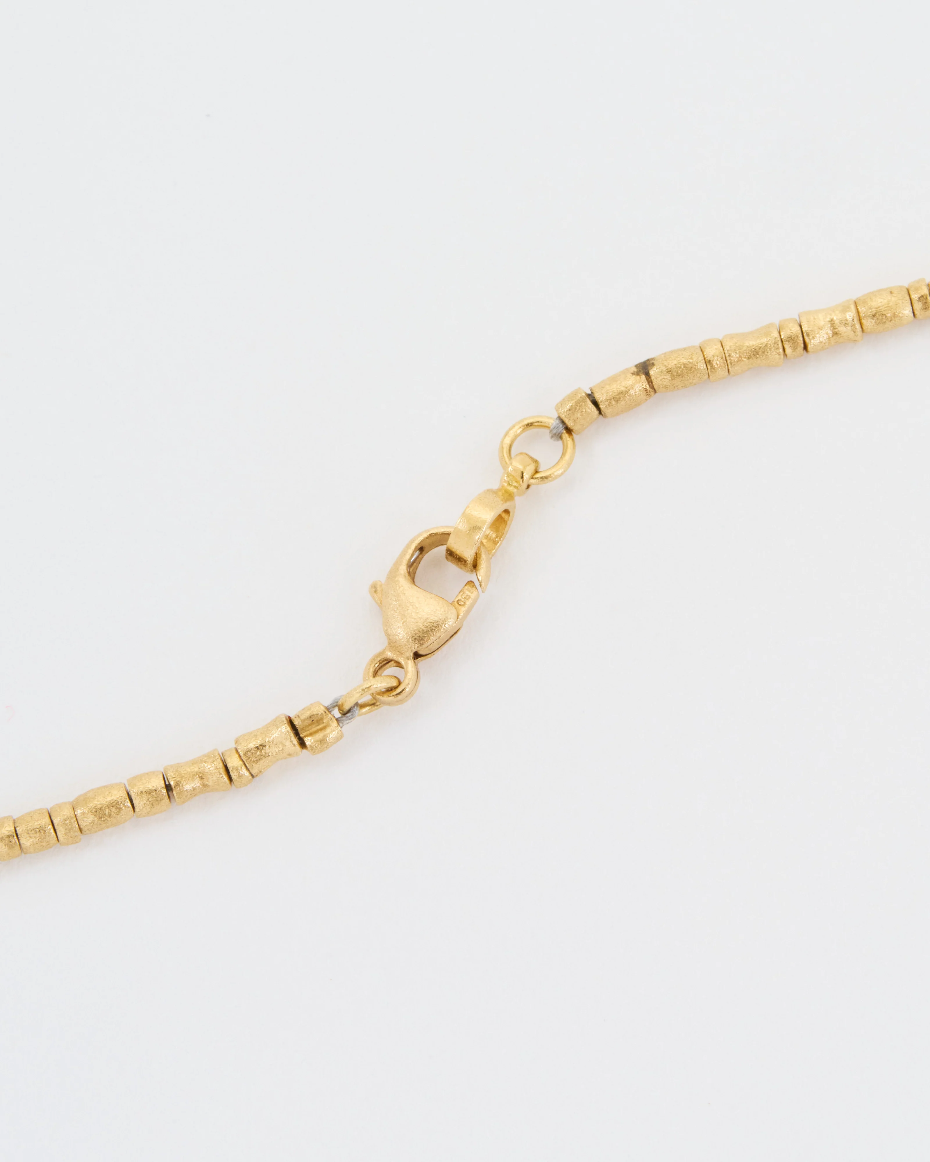 yellow gold and palladium roundels necklace - Image 6