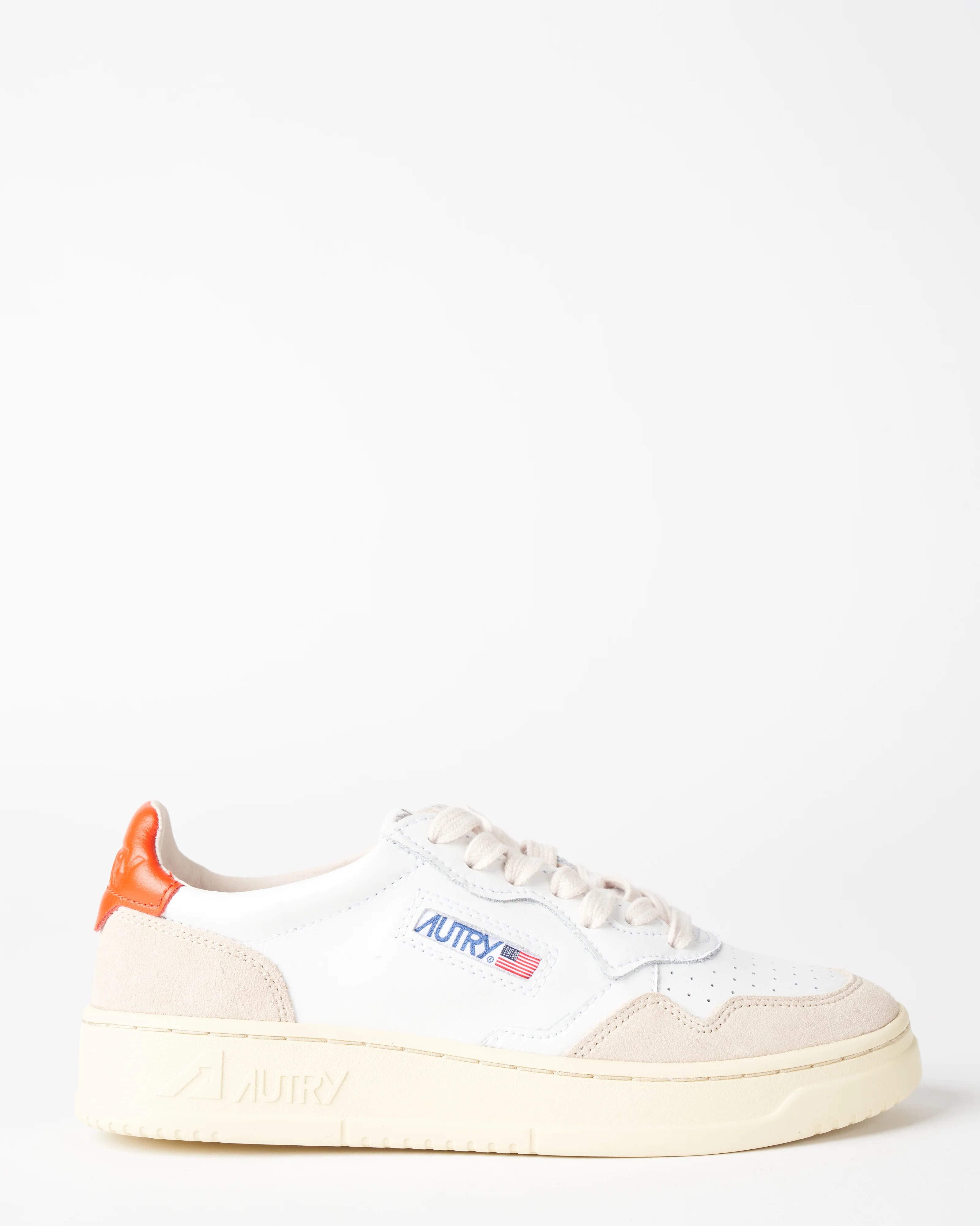 autry medalist - leather/suede white/orange - Image 2