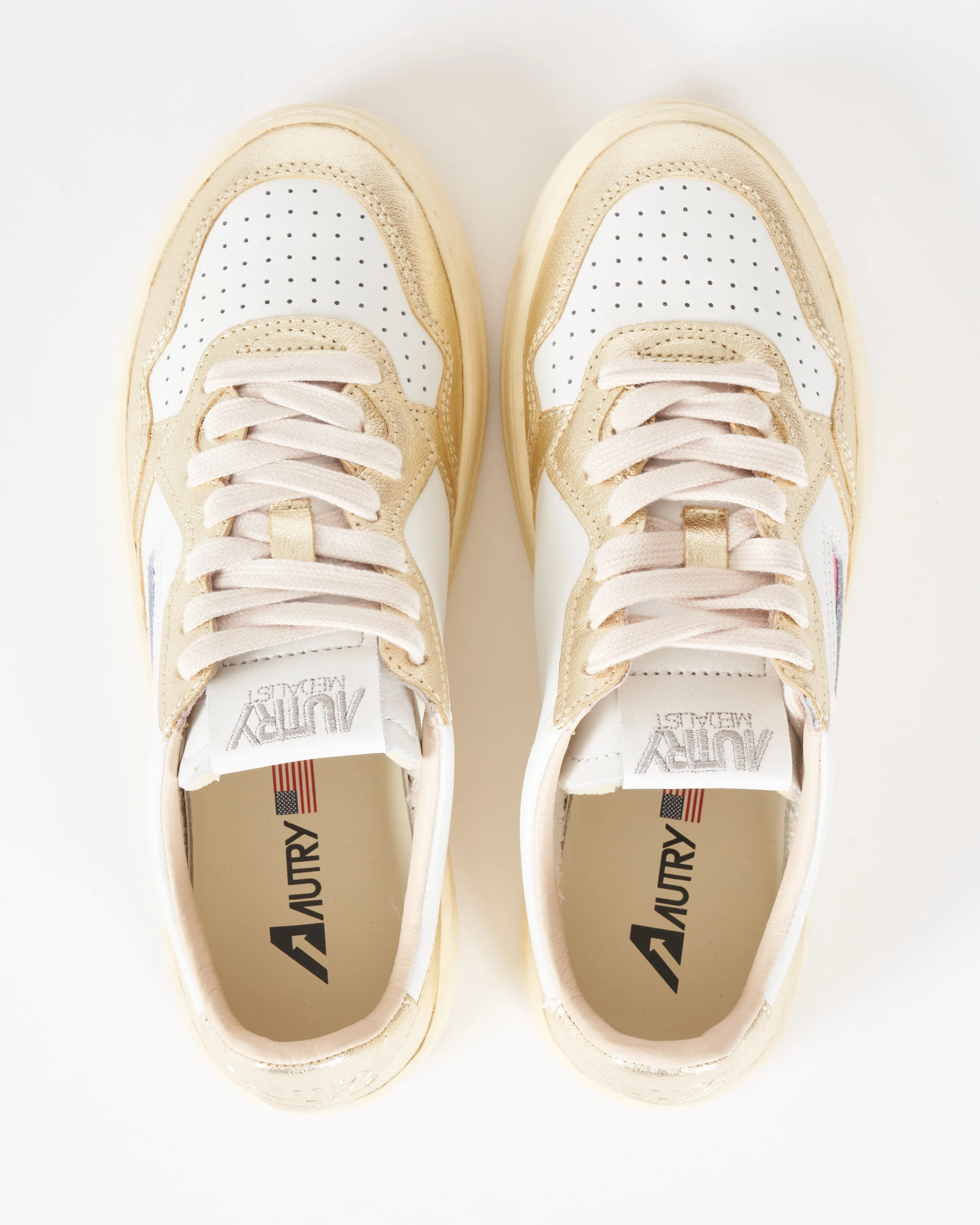 medalist low wb16 sneaker - white/platinum - Image 3