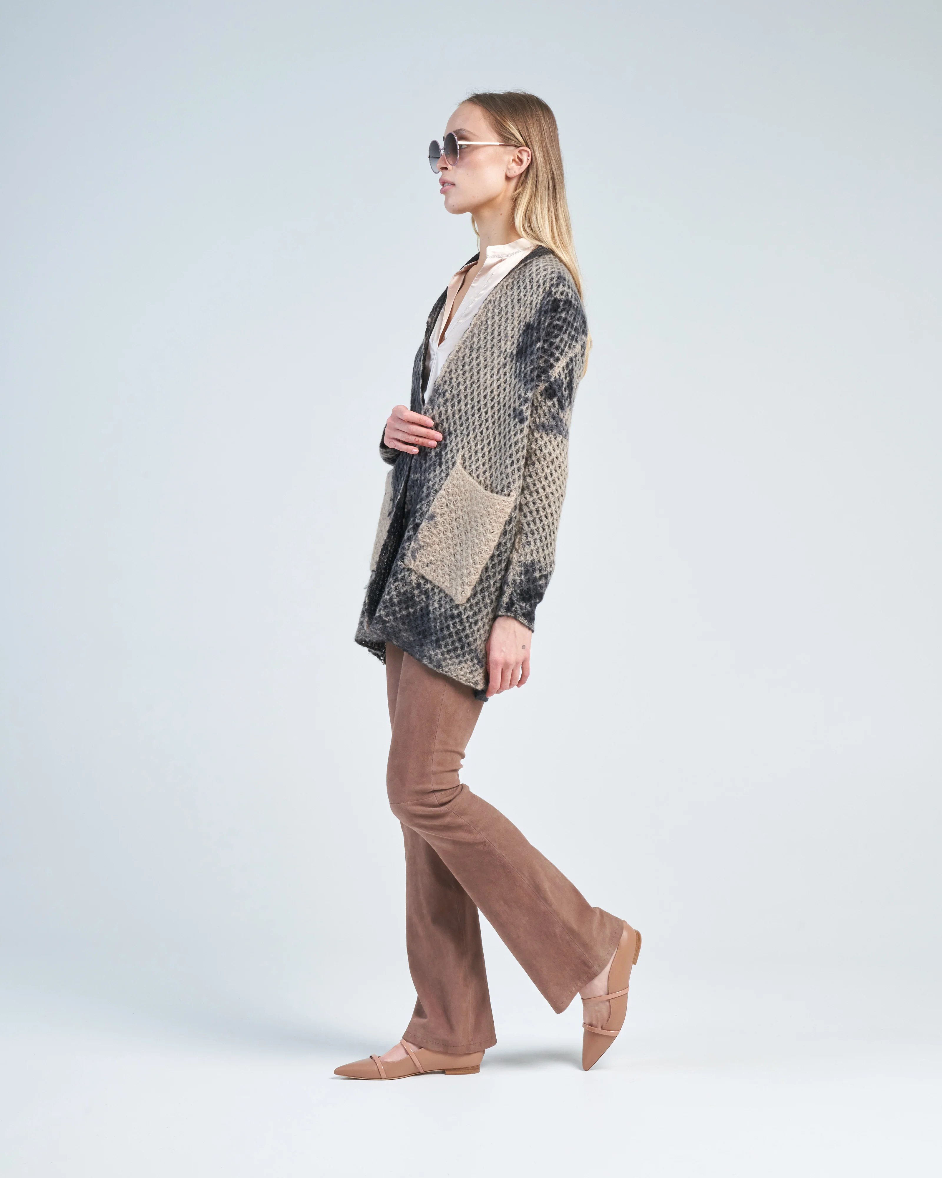 camel macro camouflage hive stitch cardigan - Image 4